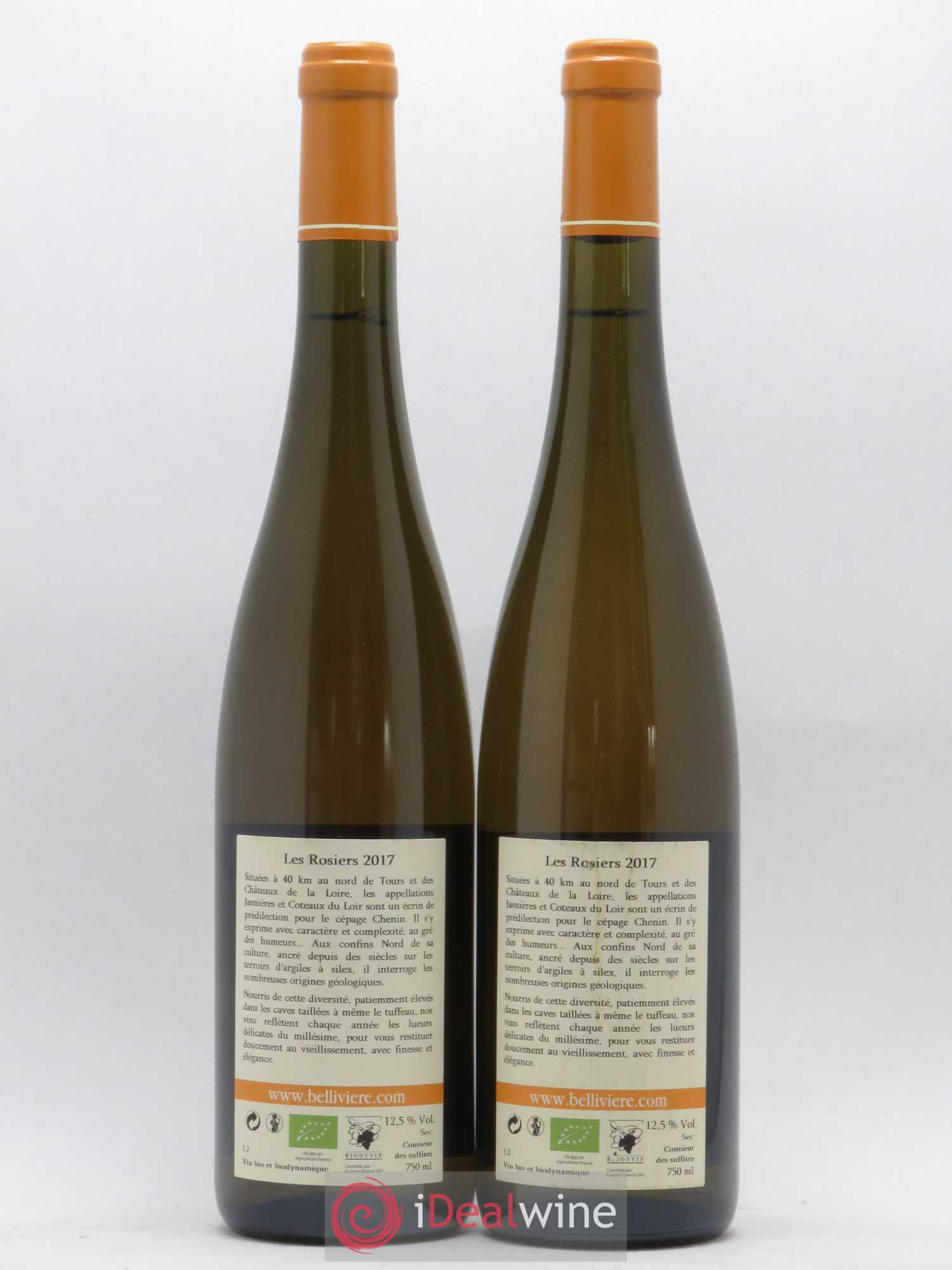 Jasnières Les Rosiers Domaine de Bellivière 2017 - Lot de 2 bouteilles - 1