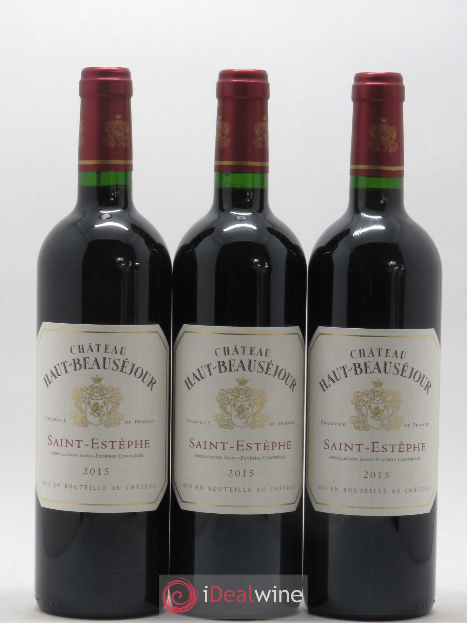 Château Haut Beauséjour Cru Bourgeois 2015 - Lot de 3 bouteilles - 0