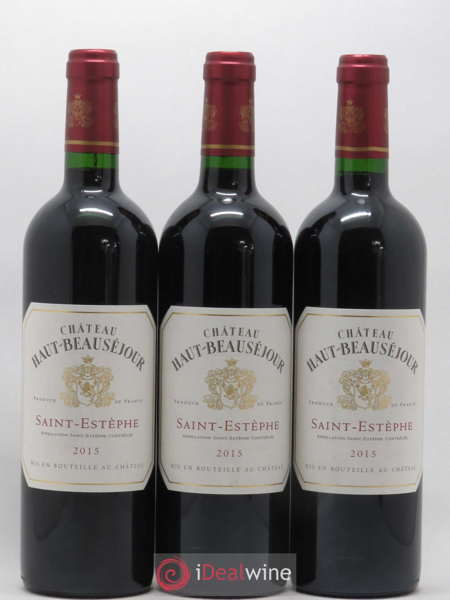 Château Haut Beauséjour Cru Bourgeois 2015 - Lot de 3 bouteilles - 0