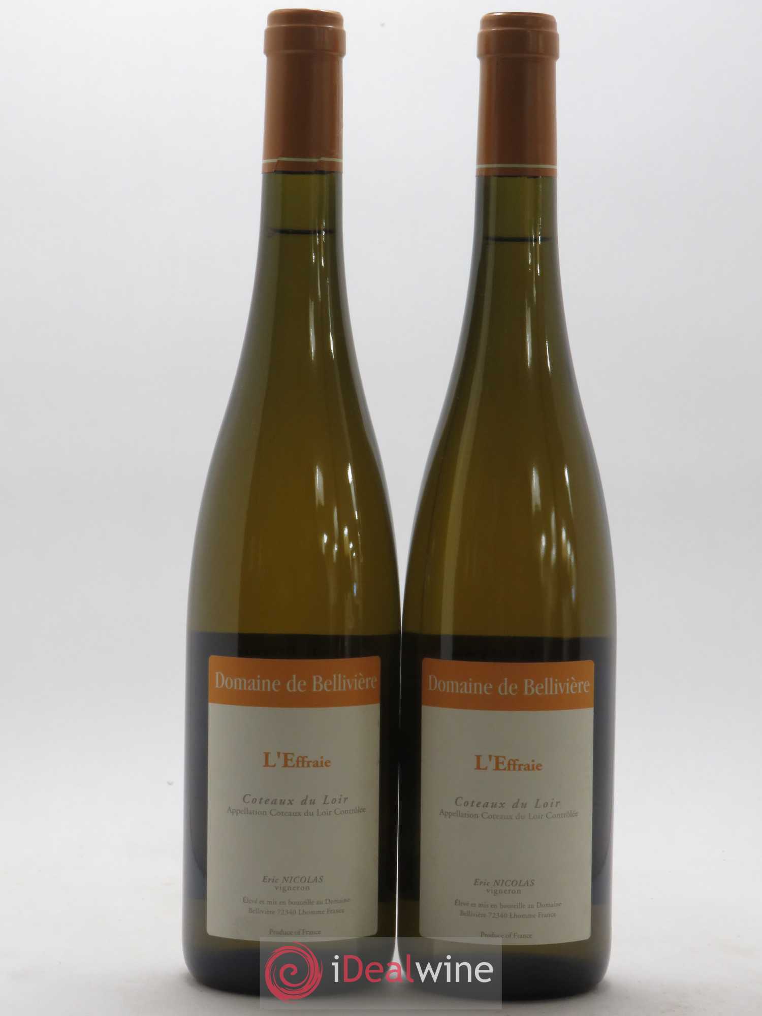 Coteaux du Loir L'Effraie Domaine de Bellivière 2017 - Lot de 2 bouteilles - 0