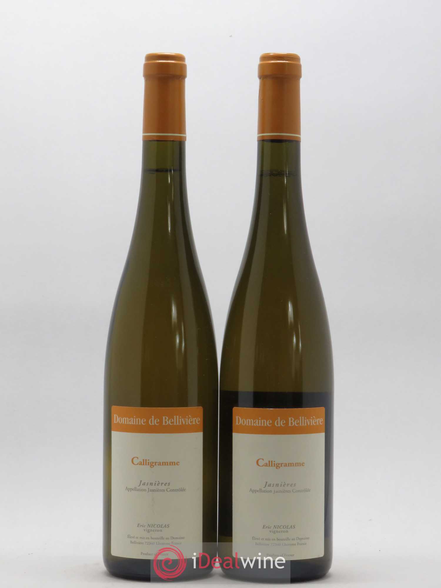 Jasnières Calligramme Domaine de Bellivière 2016 - Lot de 2 bouteilles - 0