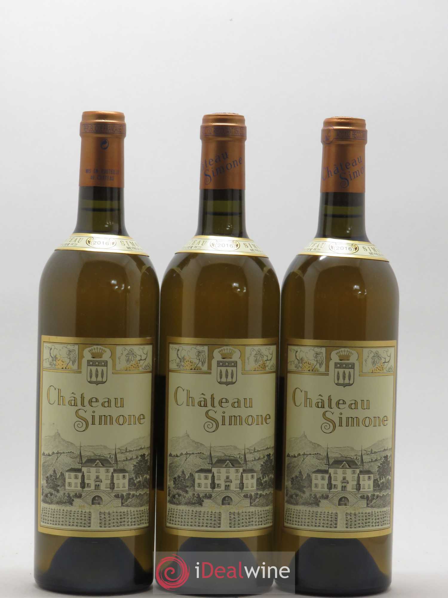 Palette Château Simone Famille Rougier 2016 - Posten von 3 Flaschen - 0