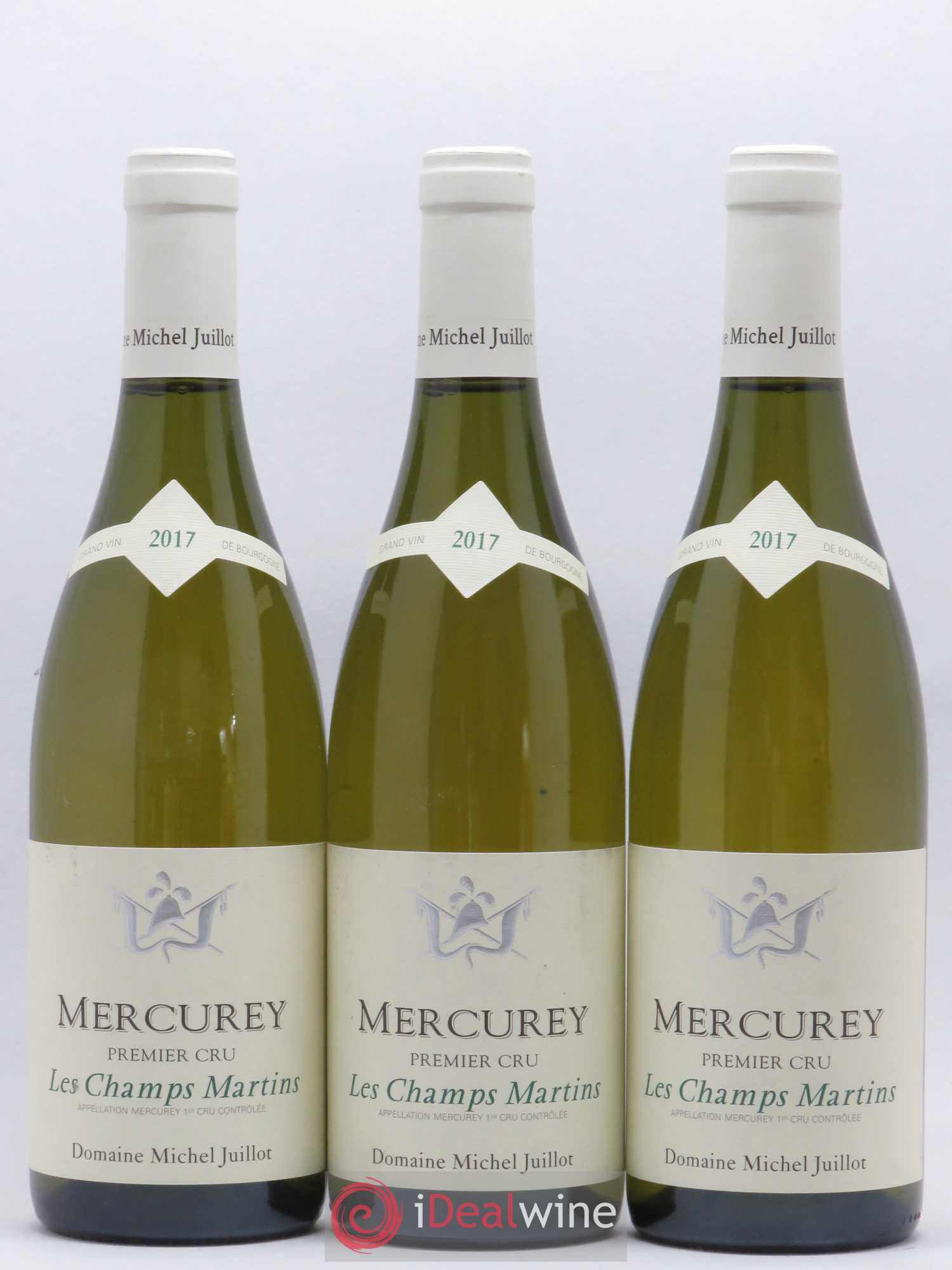 Mercurey 1er Cru Les Champs Martins Michel Juillot (Domaine) 2017 - Lot de 3 bouteilles - 0
