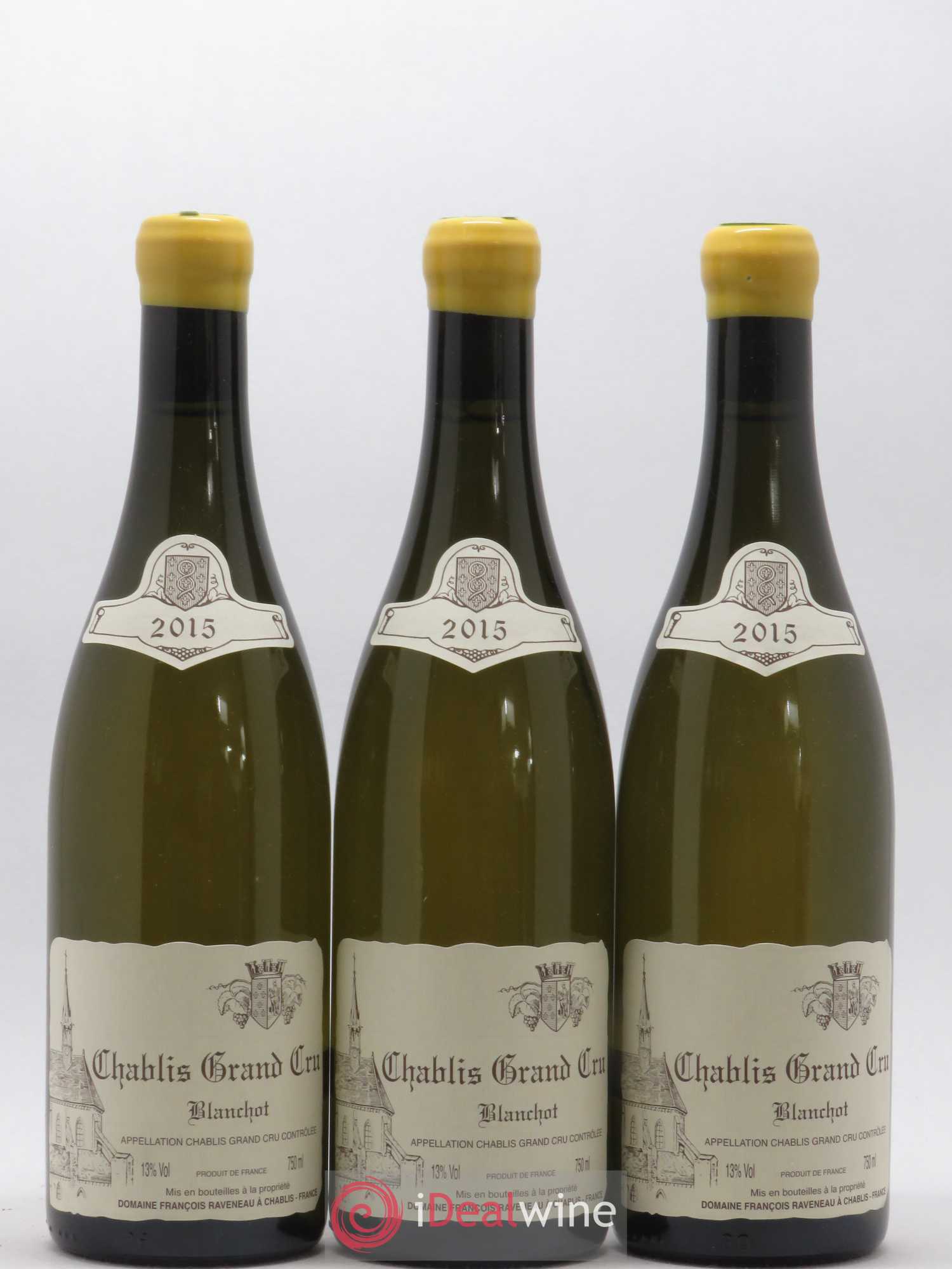 Chablis Grand Cru Blanchot Raveneau (Domaine) 2015 - Lot de 3 bouteilles - 0