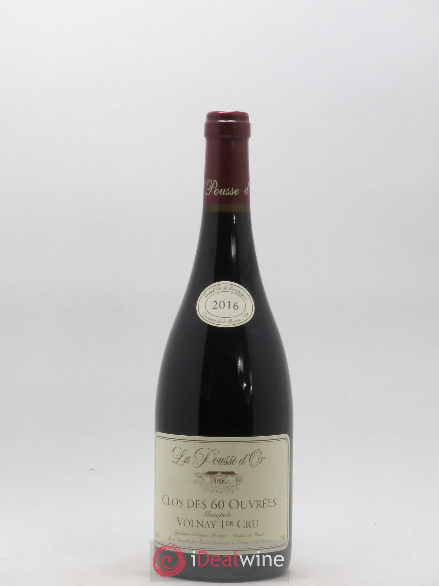 Volnay 1er Cru Clos des 60 ouvrées La Pousse d'Or (Domaine de) 2016 - Lot de 1 bouteille - 0
