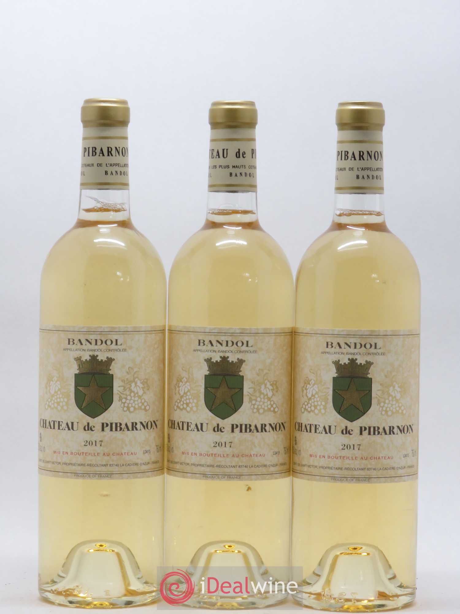 Bandol Château de Pibarnon Comte de Saint-Victor 2017 - Lot de 3 bouteilles - 0