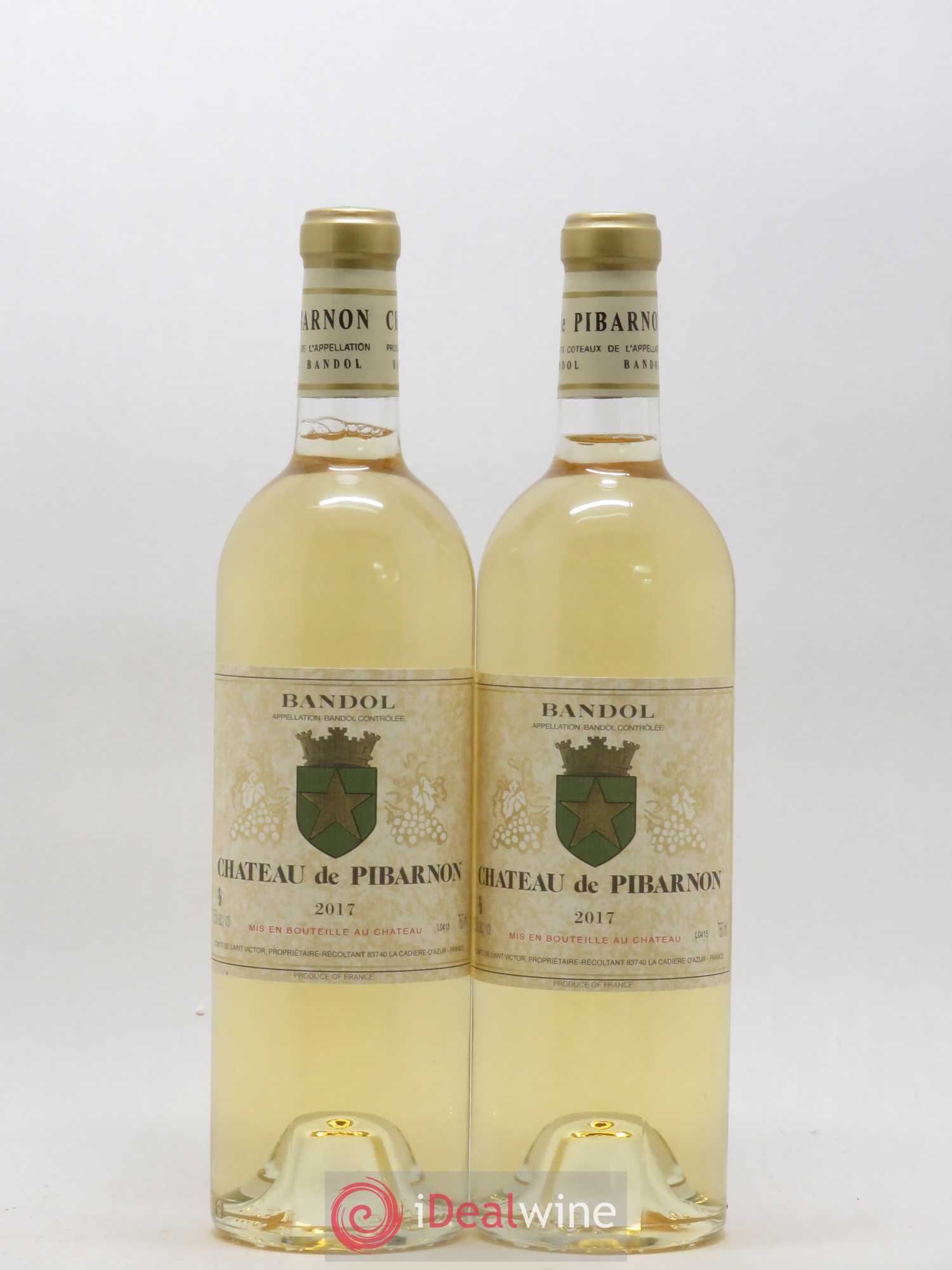Bandol Château de Pibarnon Comte de Saint-Victor 2017 - Lot de 2 bouteilles - 0