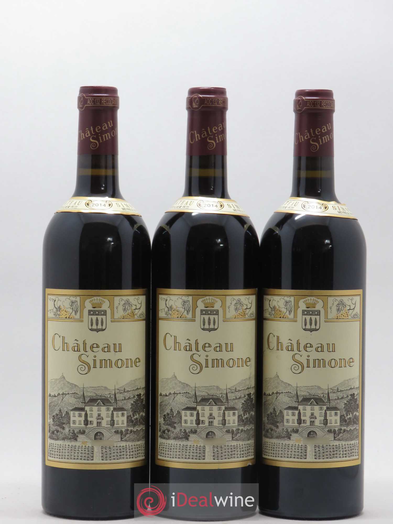 Palette Château Simone Famille Rougier 2014 - Lot de 3 bouteilles - 0