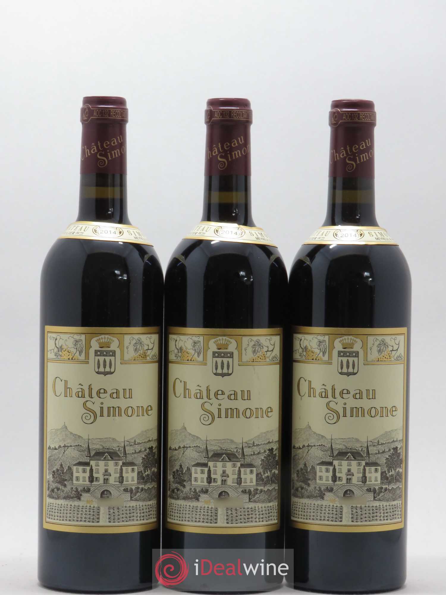 Palette Château Simone Famille Rougier 2014 - Lot de 3 bouteilles - 0