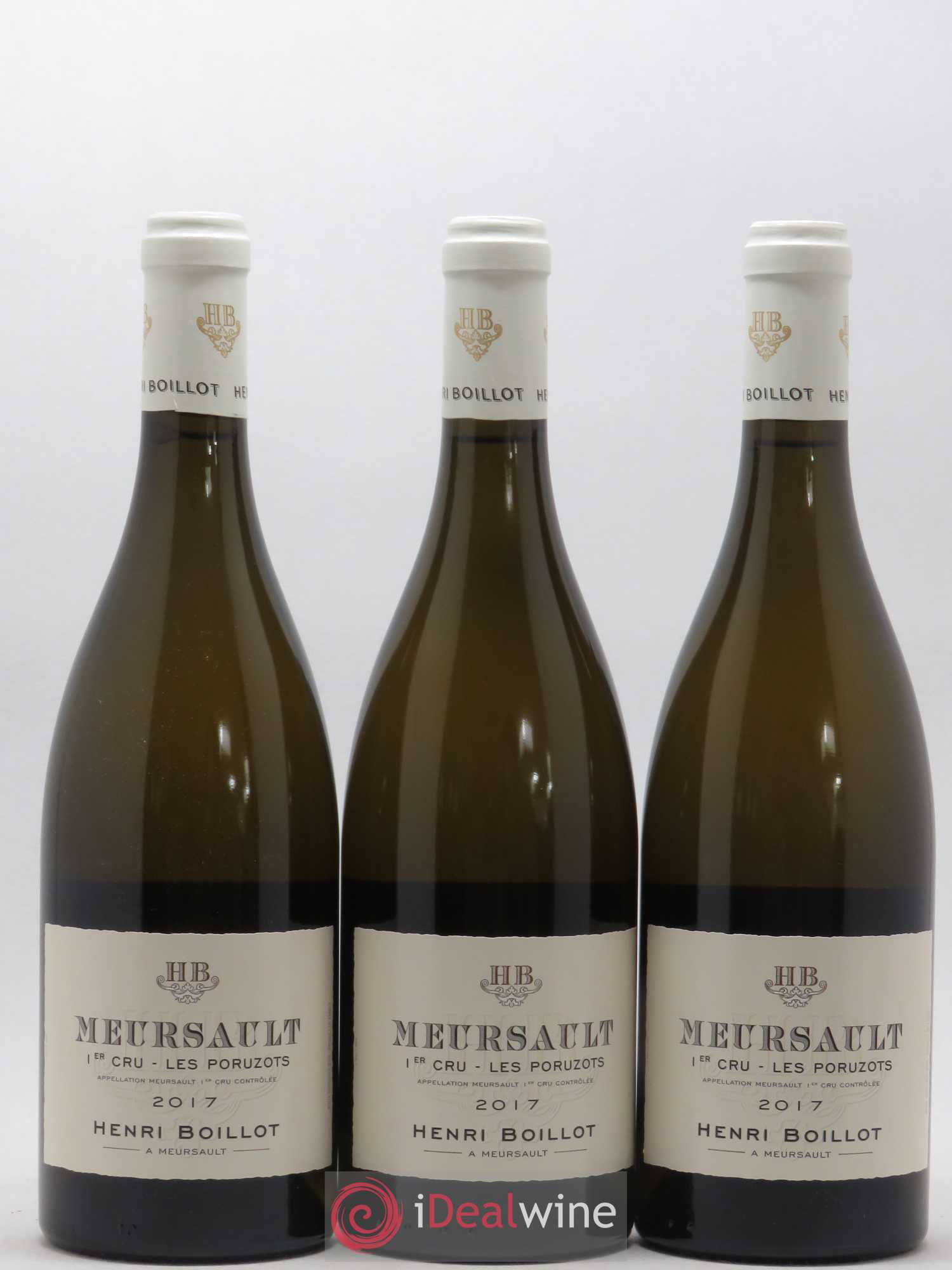 Meursault 1er Cru Poruzots Henri Boillot (Domaine) 2017 - Lot de 3 bouteilles - 0