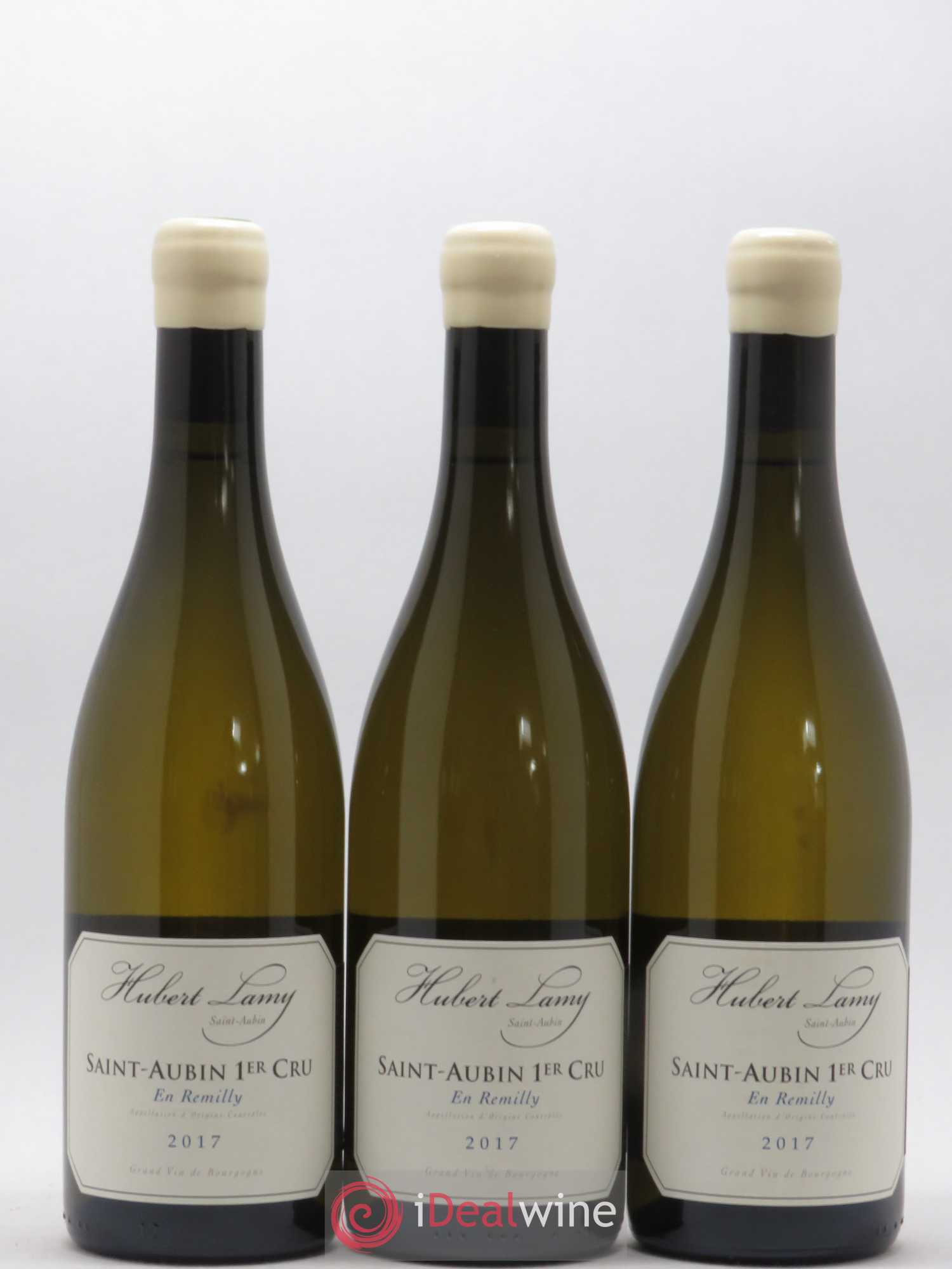 Saint-Aubin 1er Cru En Rémilly Hubert Lamy 2017 - Lot de 3 bouteilles - 0