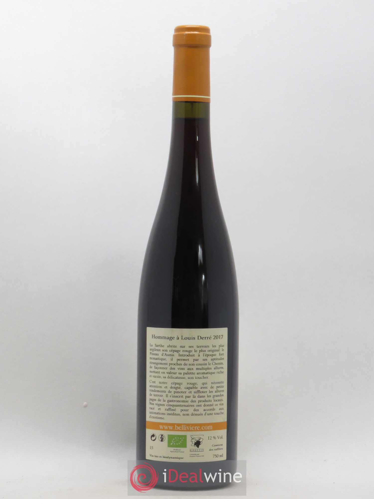 Coteaux du Loir Hommage à Louis Derré Domaine de Bellivière 2017 - Lot de 1 bouteille - 1