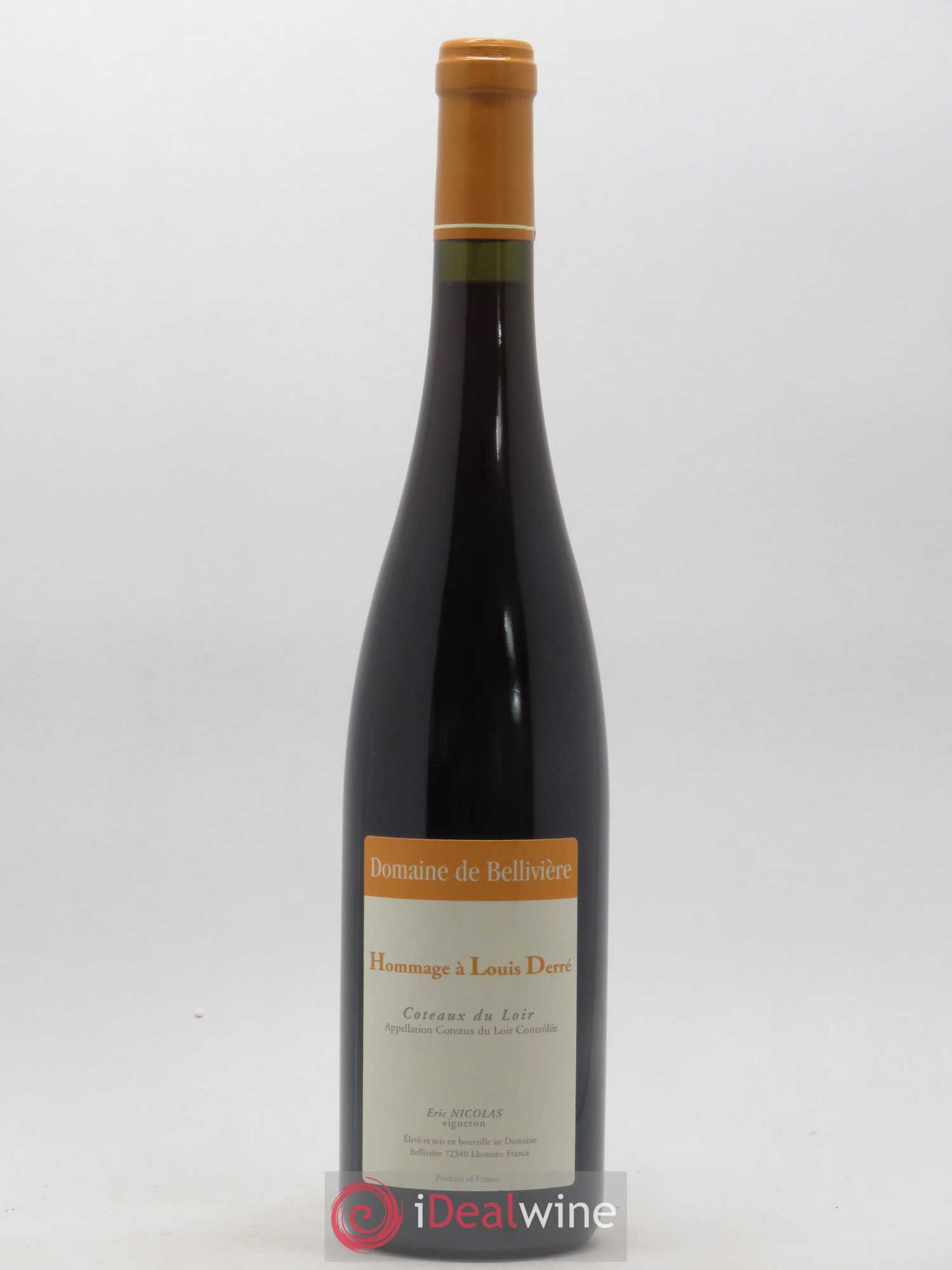 Coteaux du Loir Hommage à Louis Derré Domaine de Bellivière 2017 - Lot de 1 bouteille - 0
