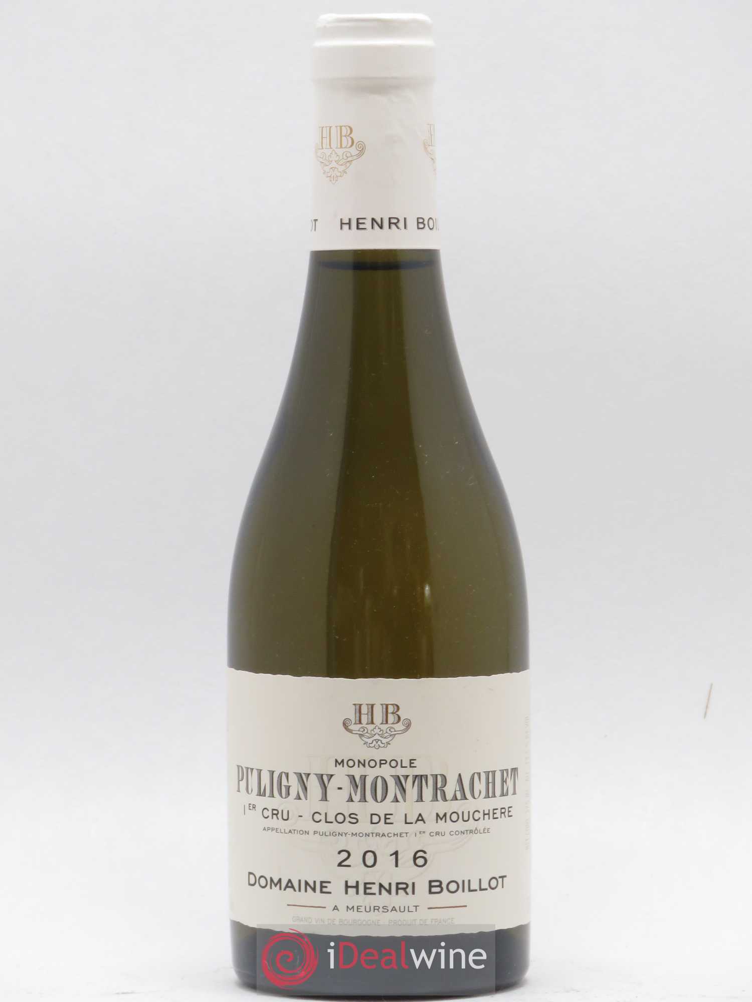 Puligny-Montrachet 1er Cru Clos de la Mouchère Henri Boillot (Domaine) 2016 - Posten von 1 Demi-Flasche - 0