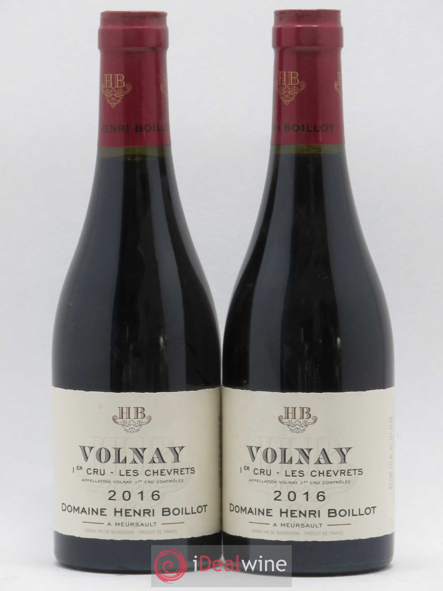 Volnay 1er Cru Les Chevrets Henri Boillot (Domaine) 2016 - Lot de 2 demi bouteilles - 0