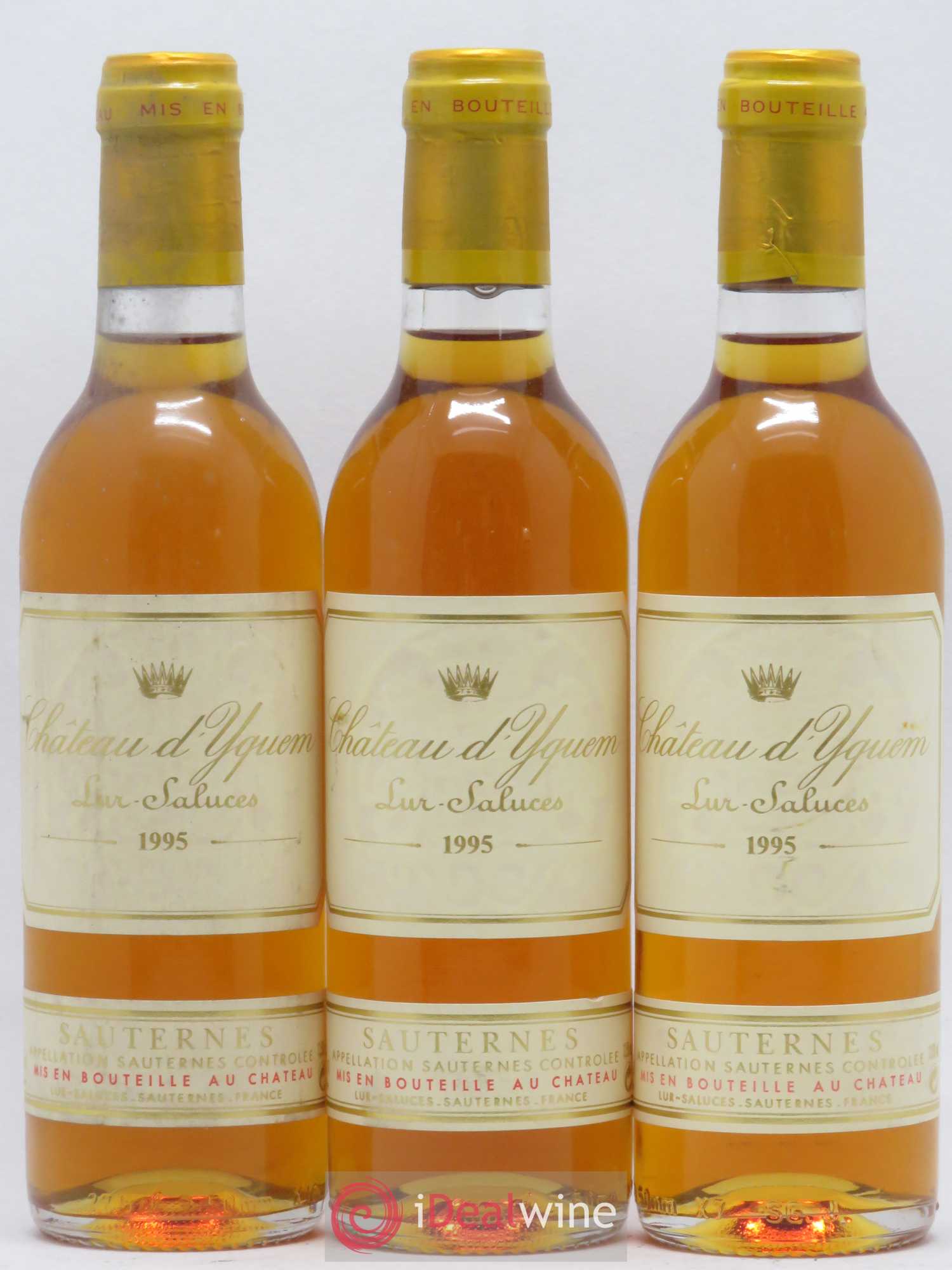 Château d' Yquem 1er Cru Classé Supérieur 1995 - Posten von 3 Demi-Flaschen - 0