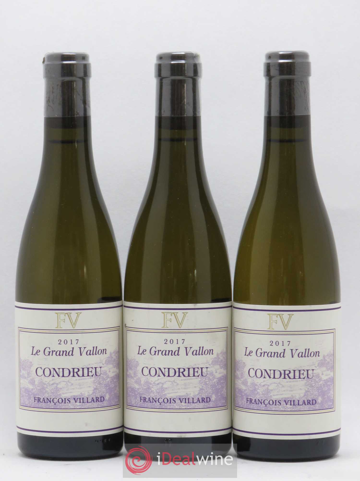 Condrieu Le Grand Vallon François Villard 2017 - Lot de 6 demi bouteilles - 1