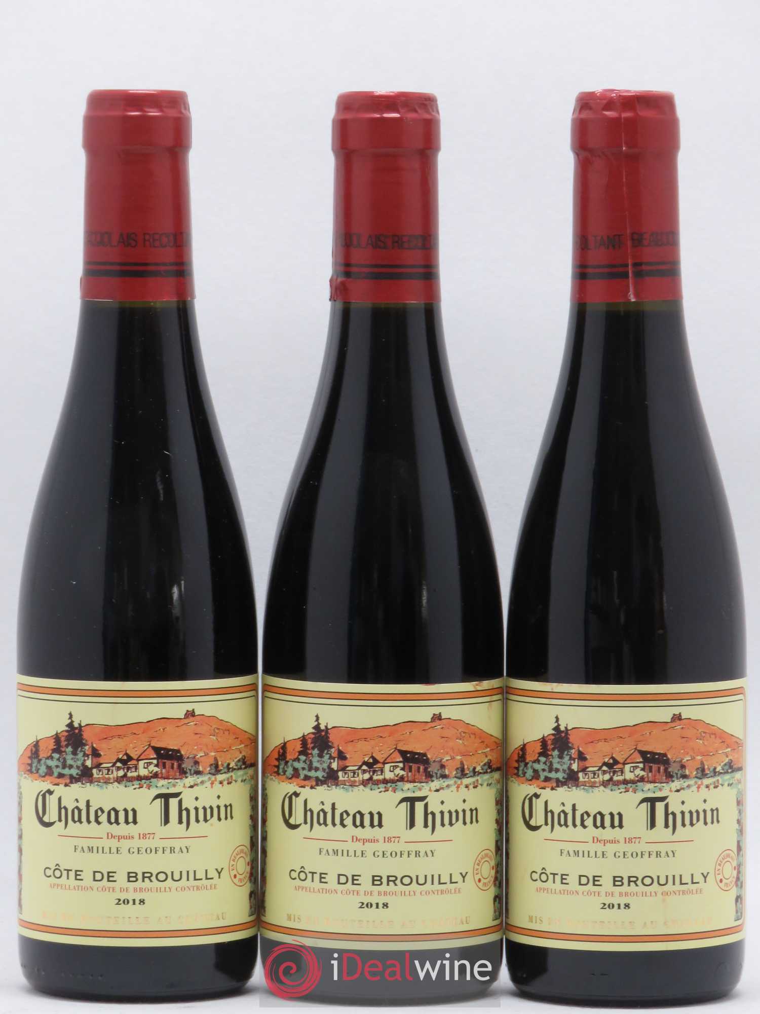 Côte de Brouilly Cuvée La Chapelle Château Thivin 2018 - Lot de 12 demi bouteilles - 2