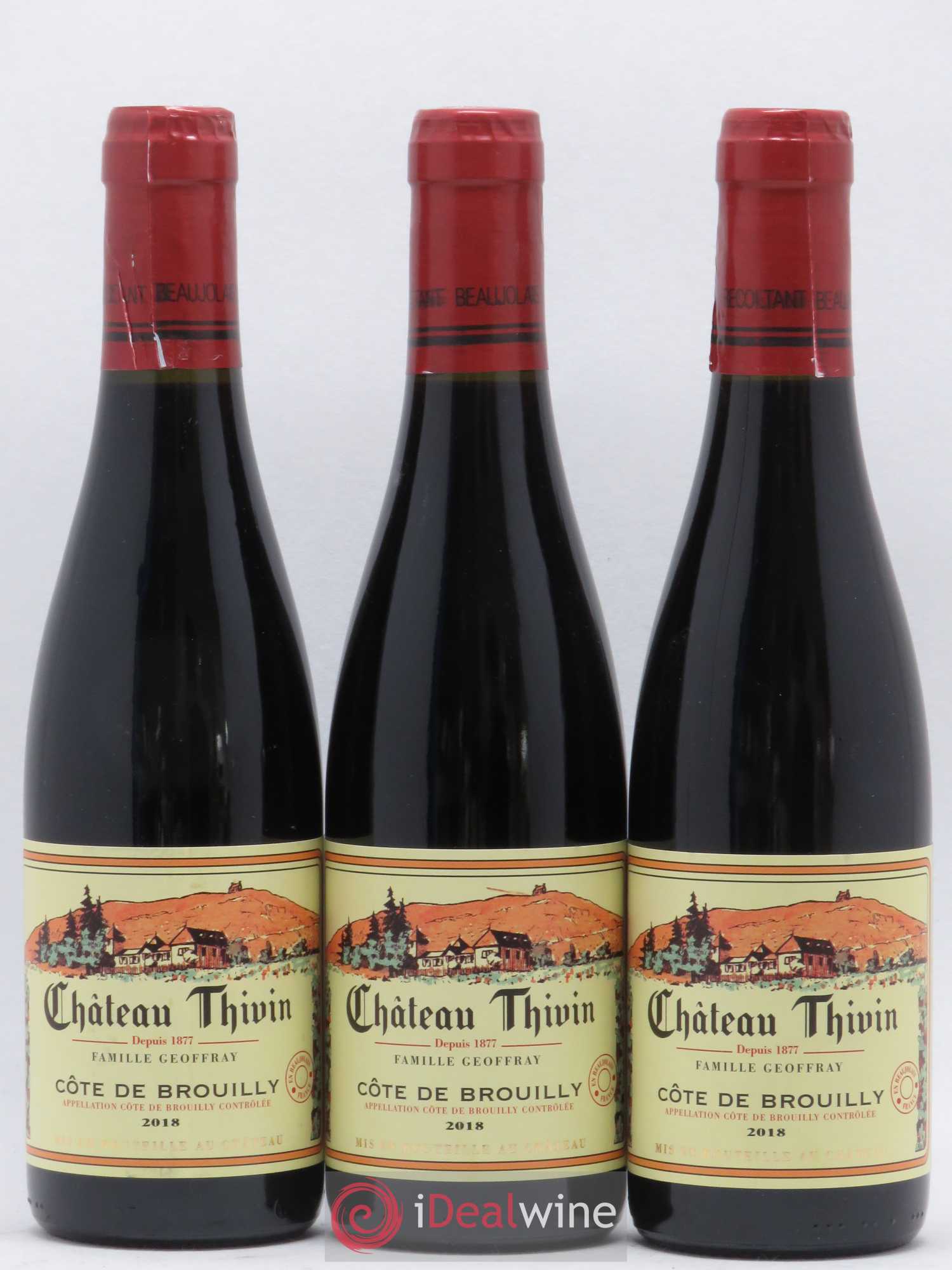Côte de Brouilly Cuvée La Chapelle Château Thivin 2018 - Lot de 12 demi bouteilles - 3