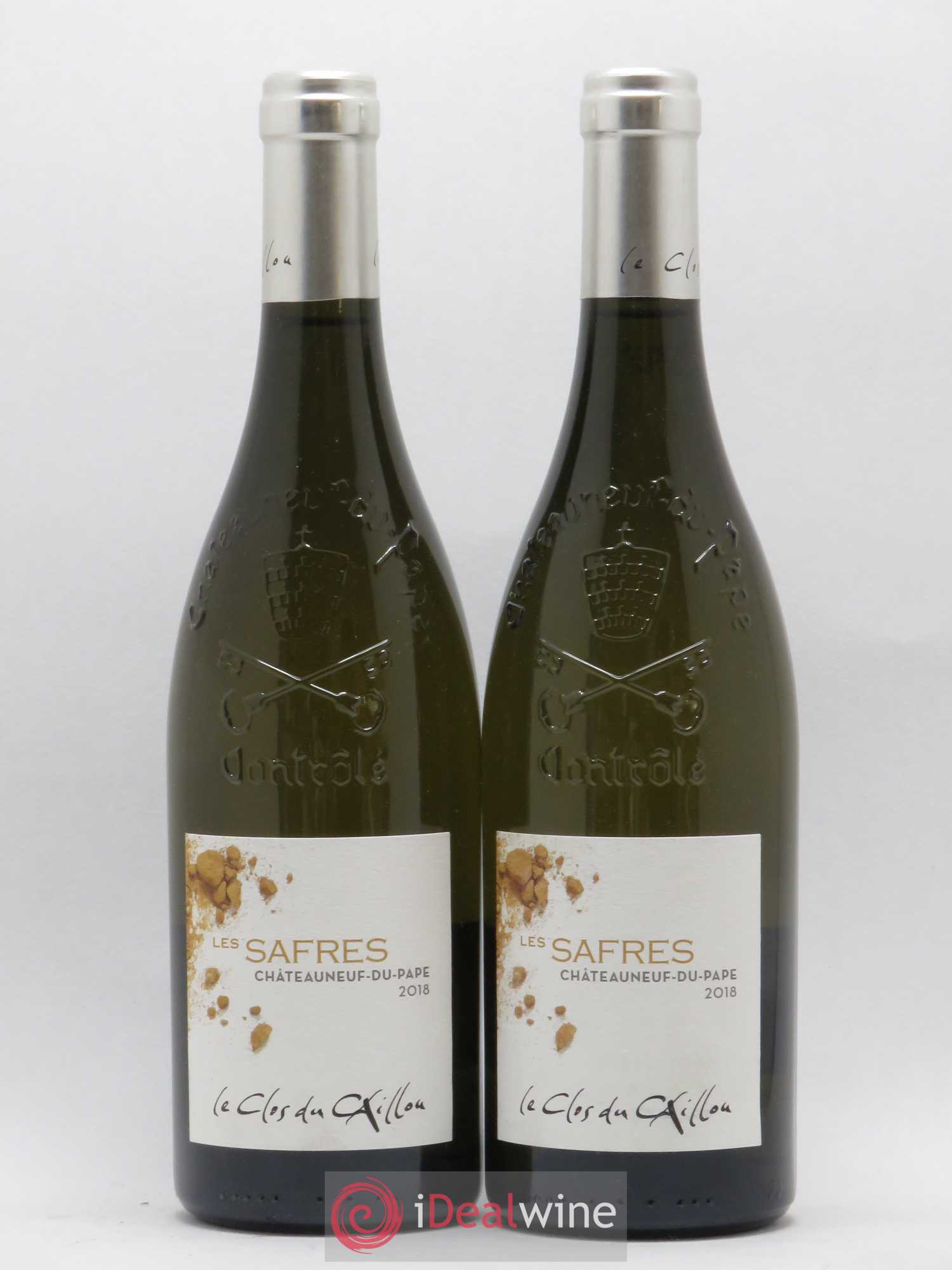 Châteauneuf-du-Pape Les Safres Le Clos du Caillou 2018 - Posten von 2 Flaschen - 0