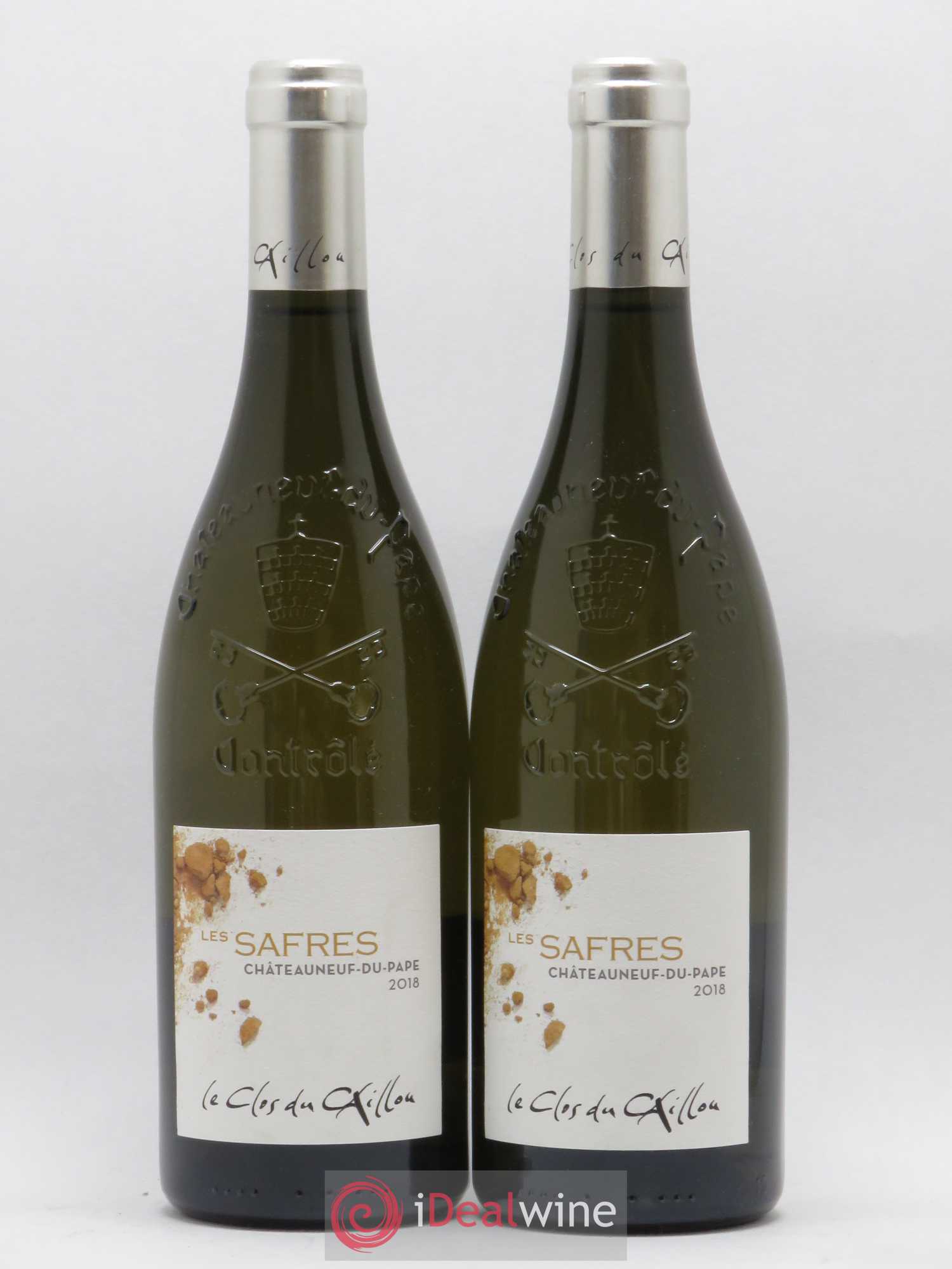 Châteauneuf-du-Pape Les Safres Le Clos du Caillou 2018 - Posten von 2 Flaschen - 0