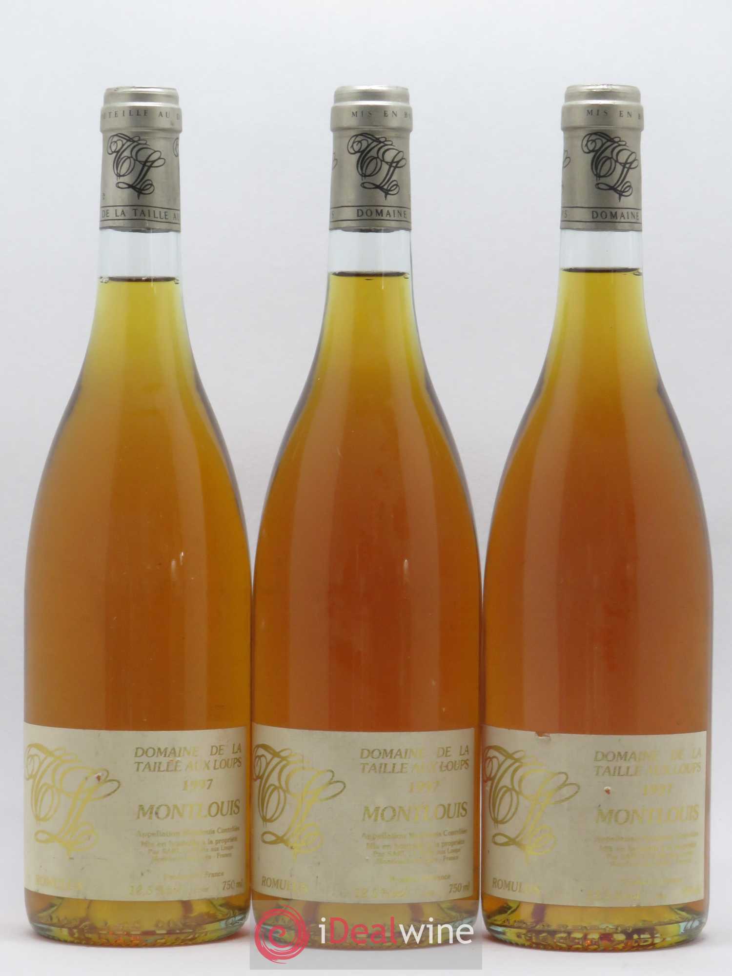 Montlouis-sur-Loire Romulus La Taille aux Loups - Jacky Blot 1997 - Lotto di 3 bottiglie - 0