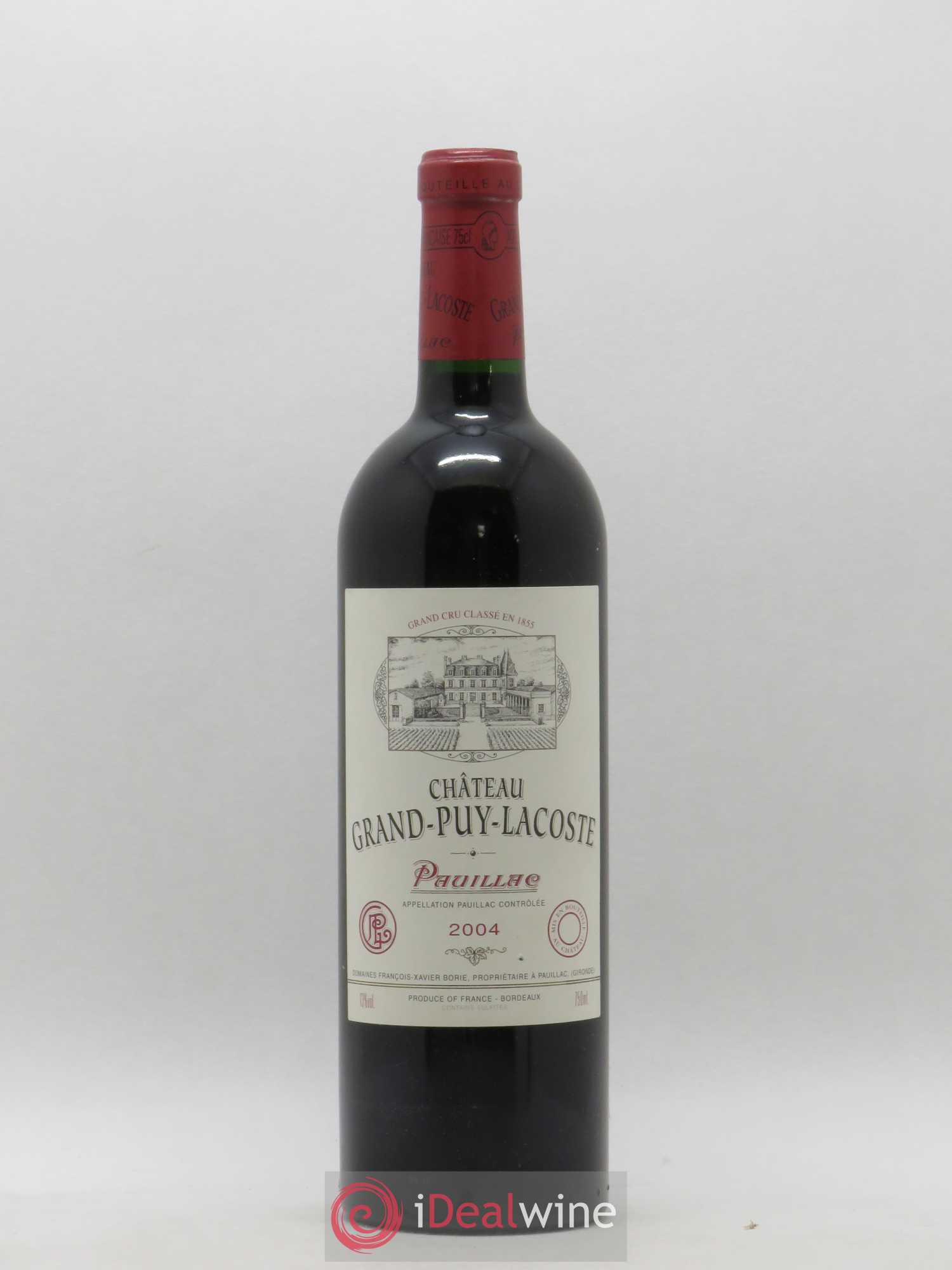 Château Grand Puy Lacoste 5ème Grand Cru Classé 2004 - Lot de 1 bouteille - 0