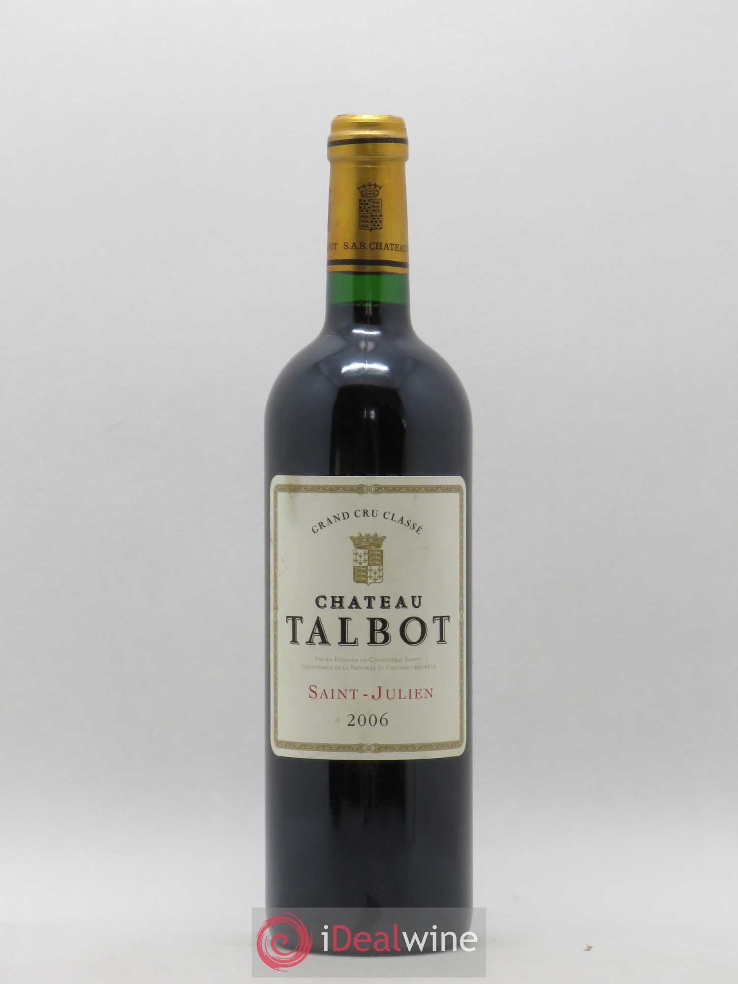 Château Talbot 4ème Grand Cru Classé 2006 - Lot de 1 bouteille - 0
