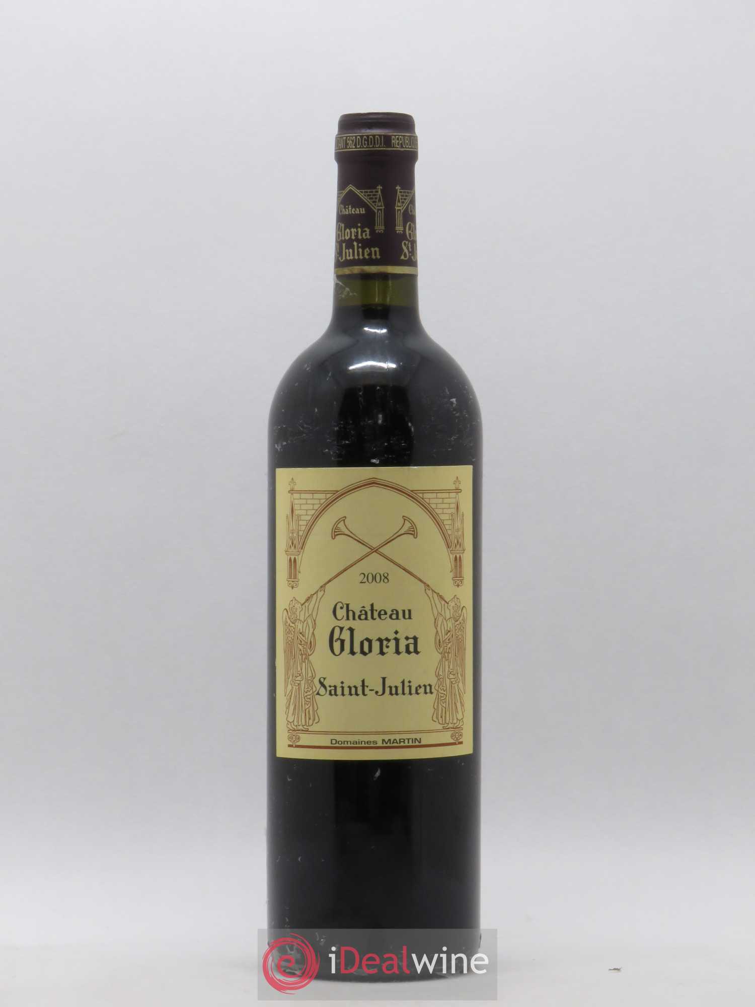 Château Gloria 2008 - Lot de 1 bouteille - 0