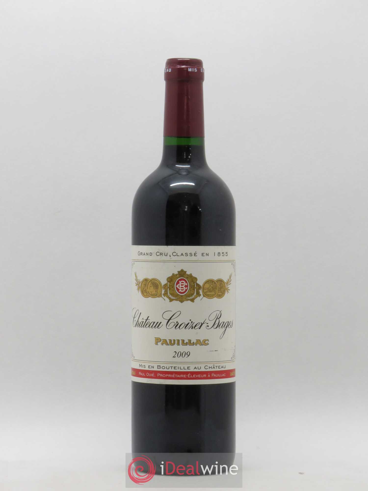 Château Croizet Bages 5ème Grand Cru Classé 2009 - Lot de 1 bouteille - 0