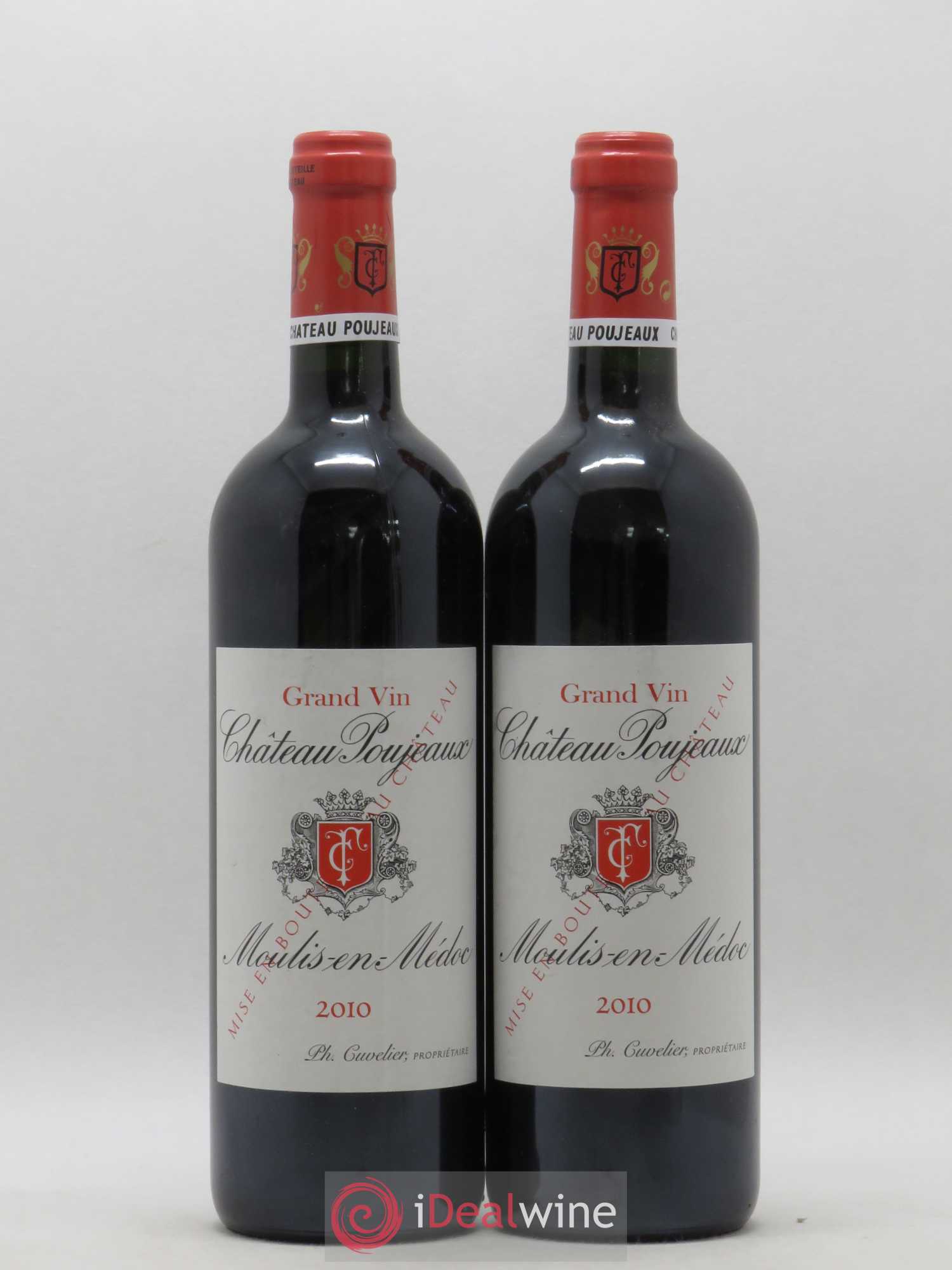 Château Poujeaux 2010 - Lot de 2 bouteilles - 0