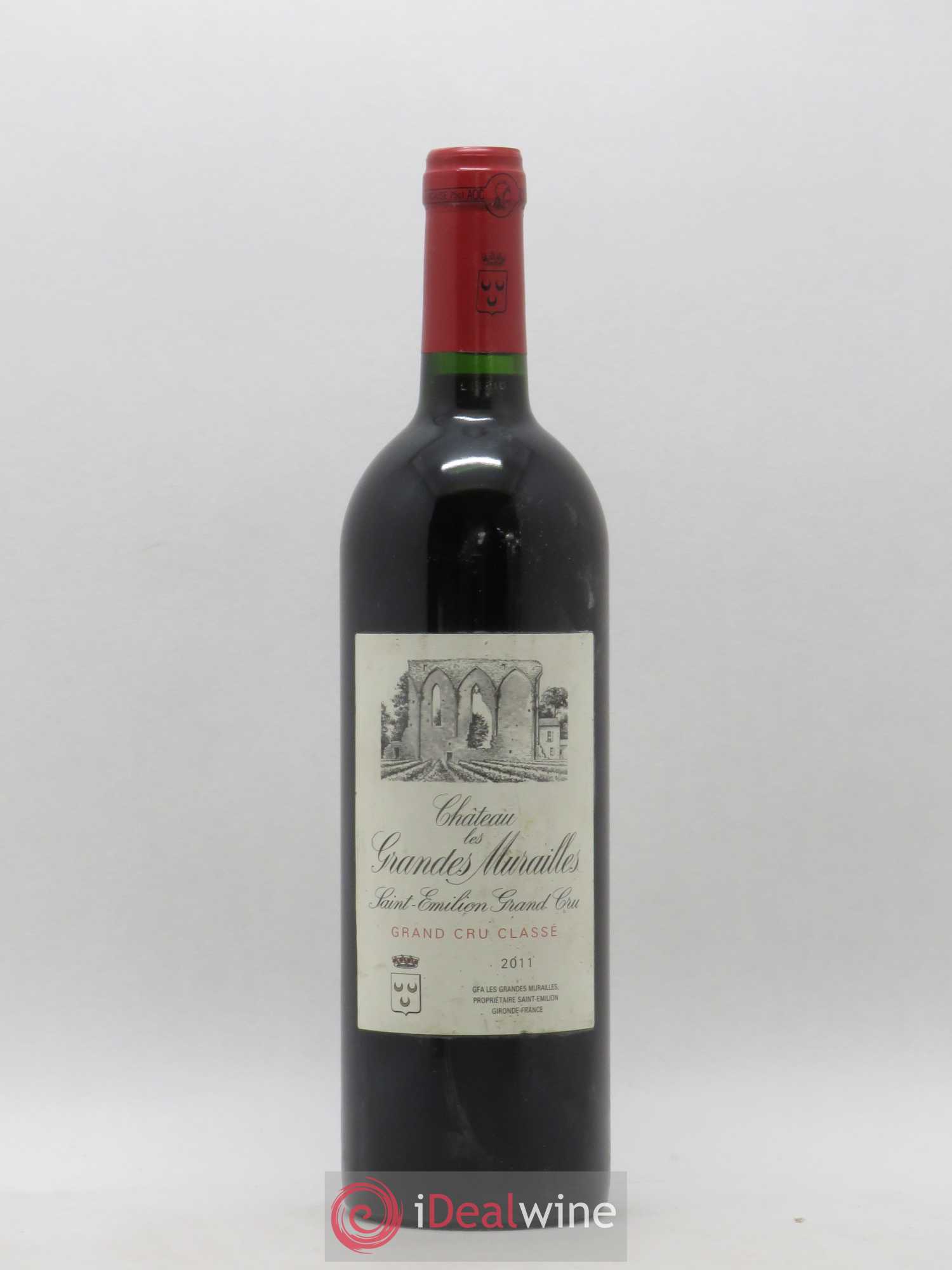Château les Grandes Murailles Grand Cru Classé 2011 - Lot de 1 bouteille - 0