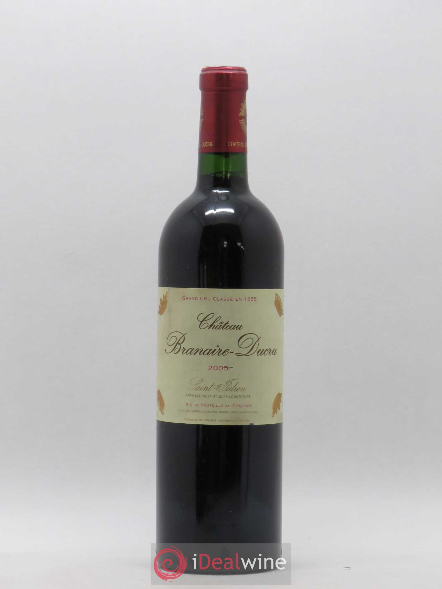Château Branaire Ducru 4ème Grand Cru Classé 2005 - Lot de 1 bouteille - 0