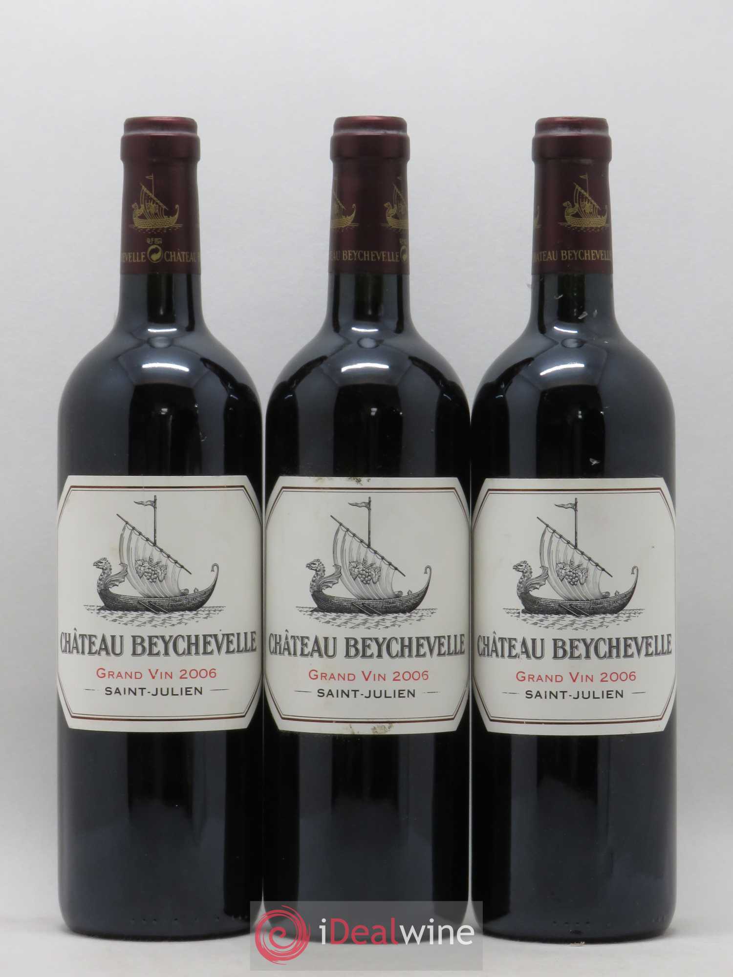 Château Beychevelle 4ème Grand Cru Classé 2006 - Lot de 3 bouteilles - 0