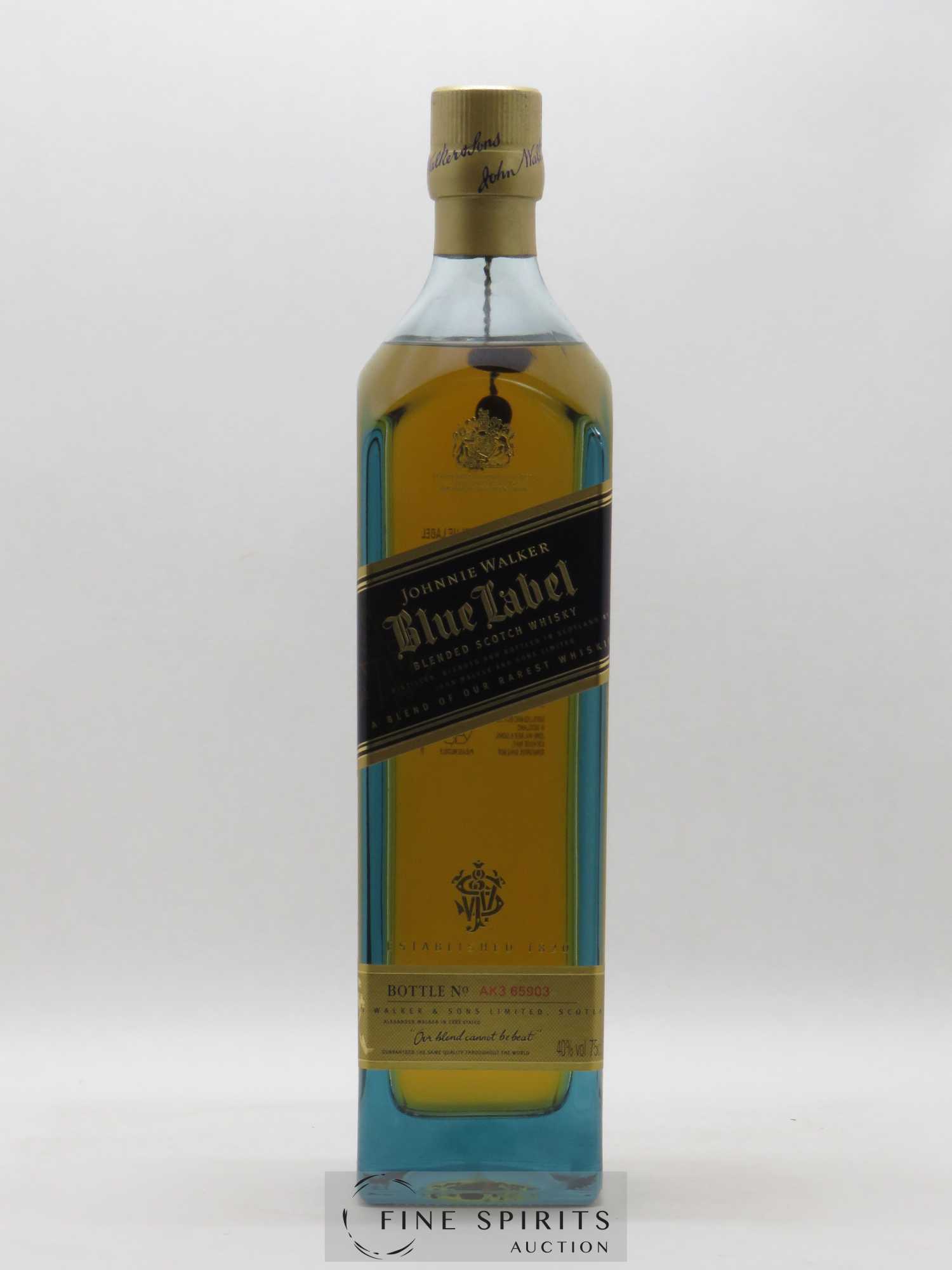 Johnnie Walker Of. Blue Label (75 cl.) - Posten von 1 Flasche - 1