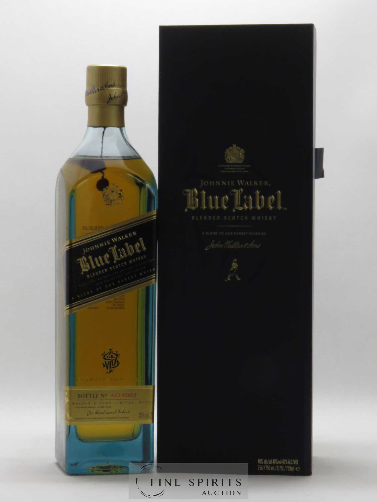 Johnnie Walker Of. Blue Label (75 cl.) - Posten von 1 Flasche - 0