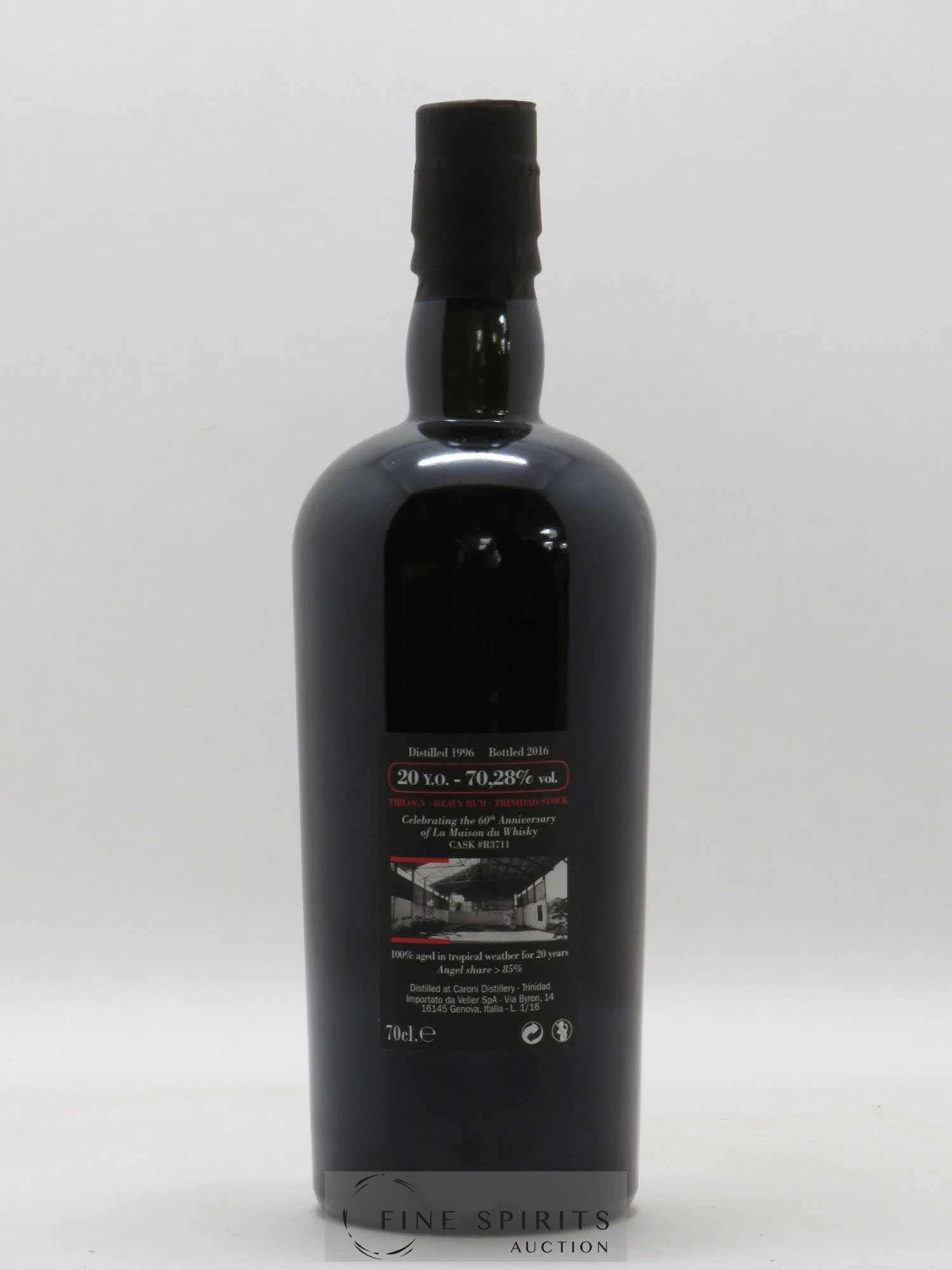 Caroni 20 years 1996 Velier Trilogy Cask n°R3711 - bottled 2016 LMDW 60th Anniversary - Lot de 1 bouteille - 2