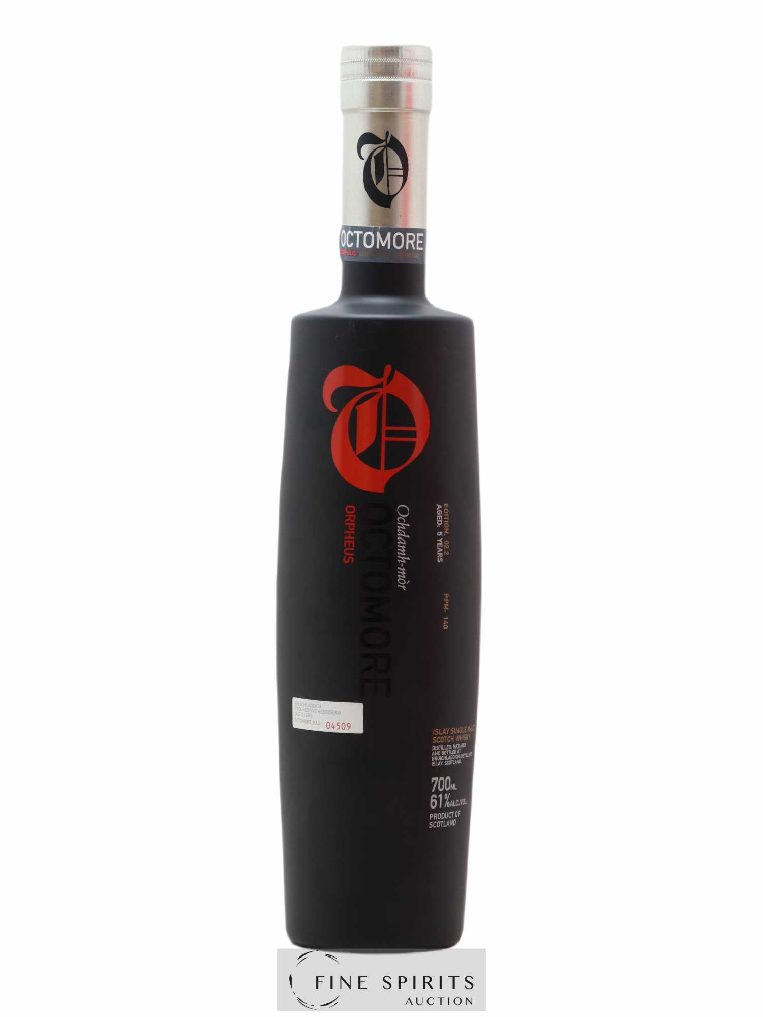 Octomore 5 years Of. Edition 02.2 Orpheus - One of 15000 Limited Edition - Posten von 1 Flasche - 1