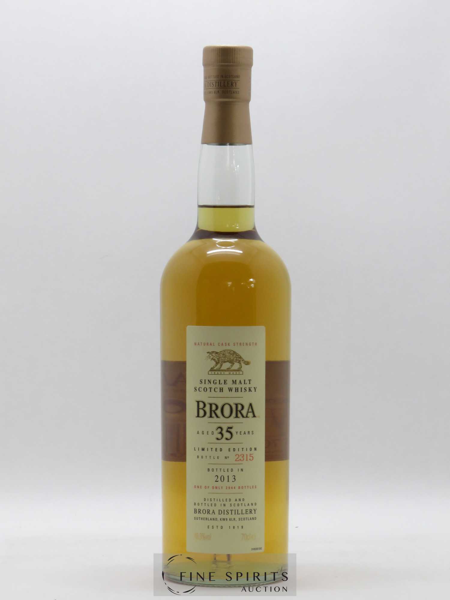 Brora 35 years Of. 2944 bottles - bottled in 2013 Limited Edition - Lot de 1 bouteille - 1