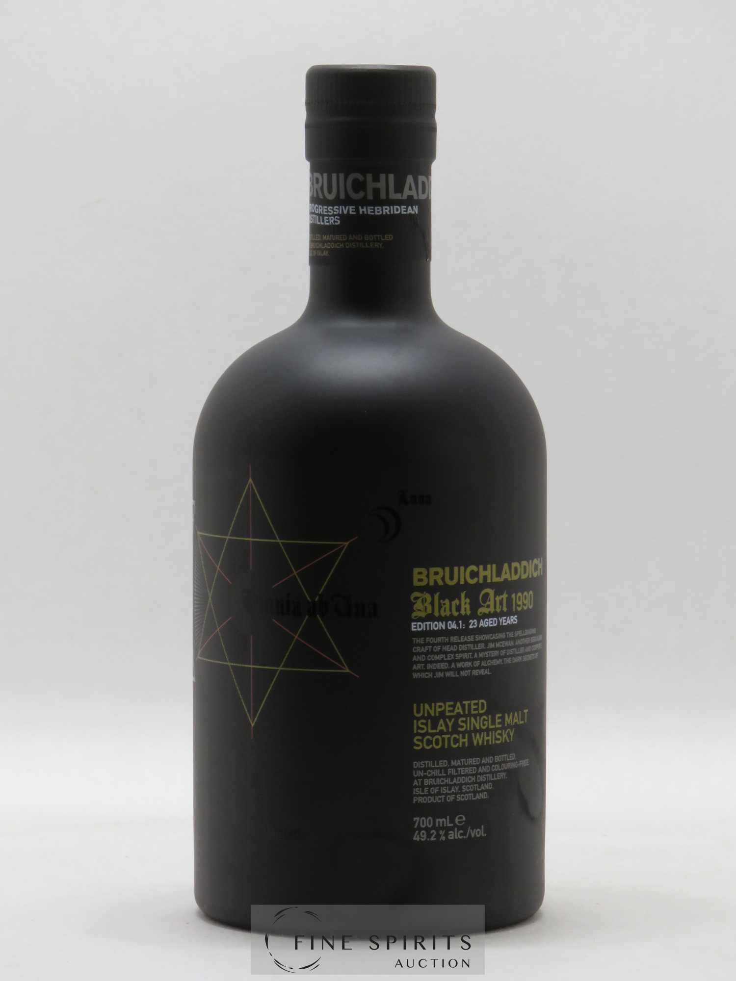 Bruichladdich 23 years 1990 Of. Black Art Edition 04.1 Unpeated - Lot de 1 bouteille - 1