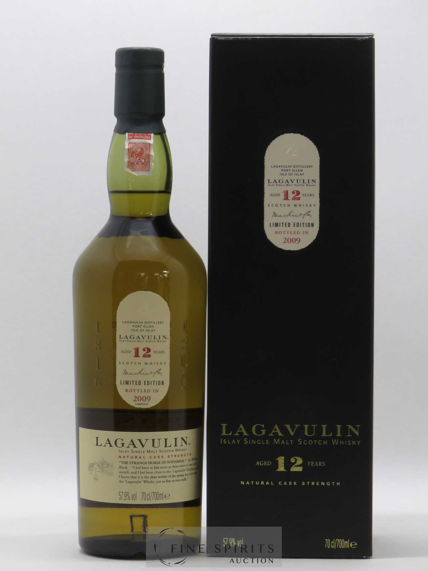 Lagavulin 12 years Of. Natural Cask Strength bottled in 2009 Limited Edition - Lot de 1 bouteille - 0