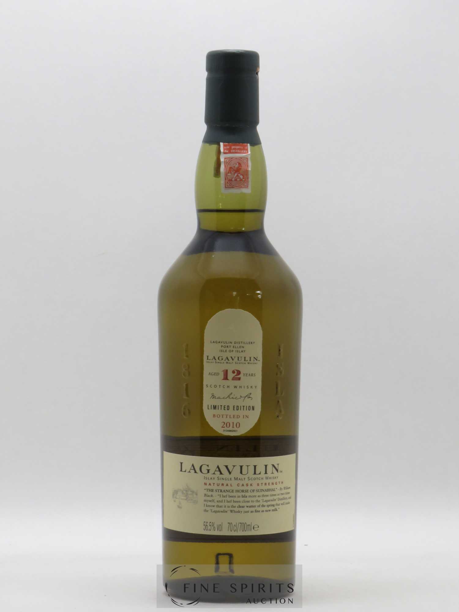 Lagavulin 12 years Of. Natural Cask Strength bottled in 2010 Limited Edition - Lot de 1 bouteille - 1