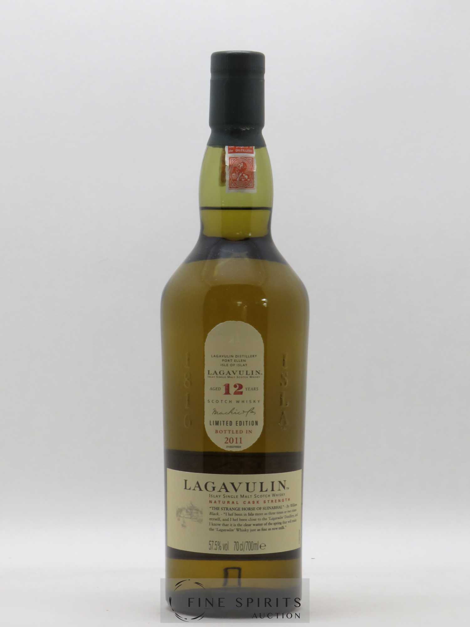 Lagavulin 12 years Of. Natural Cask Strength bottled in 2011 Limited Edition - Lot de 1 bouteille - 1