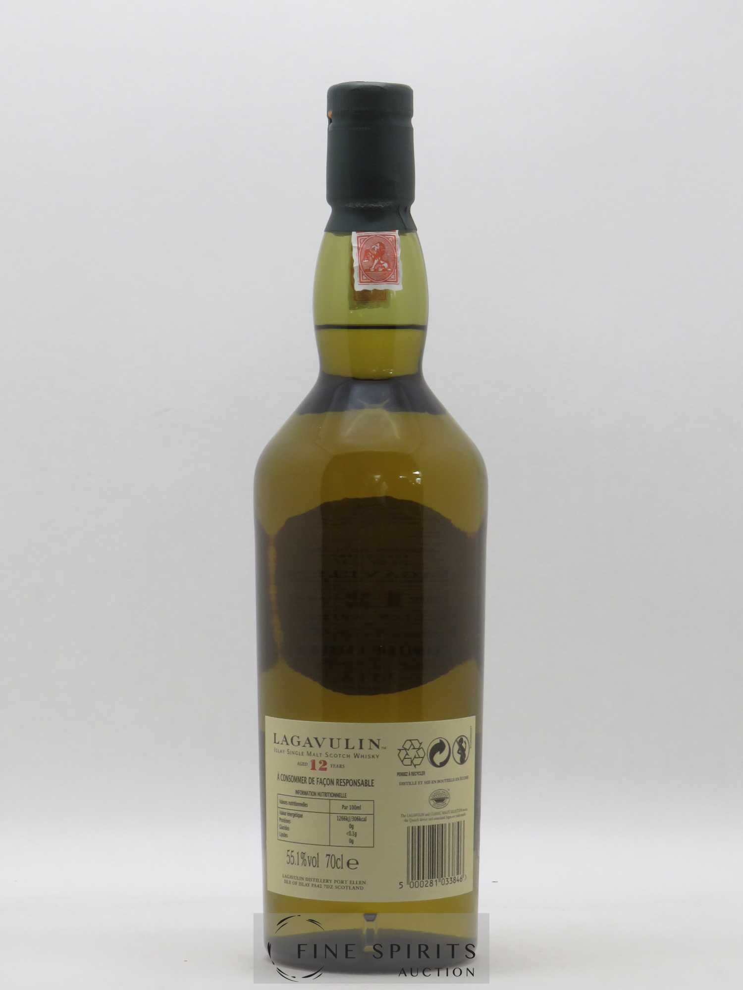 Lagavulin 12 years Of. Natural Cask Strength bottled in 2013 Limited Edition - Lot of 1 bottle - 2