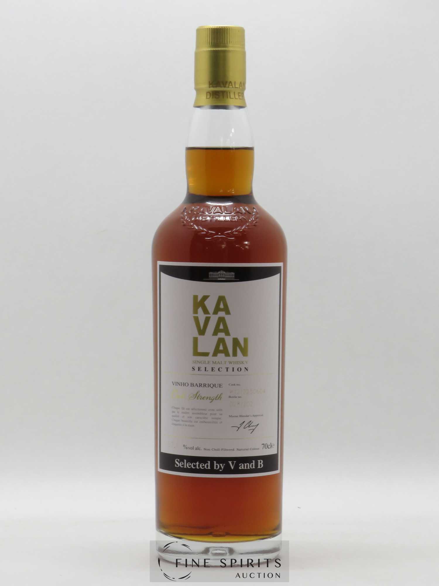 Kavalan Of. Vinho Barrique Cask n°W121225060A - One of 202 - bottled 2017 V and B Cask Strength - Posten von 1 Flasche - 1