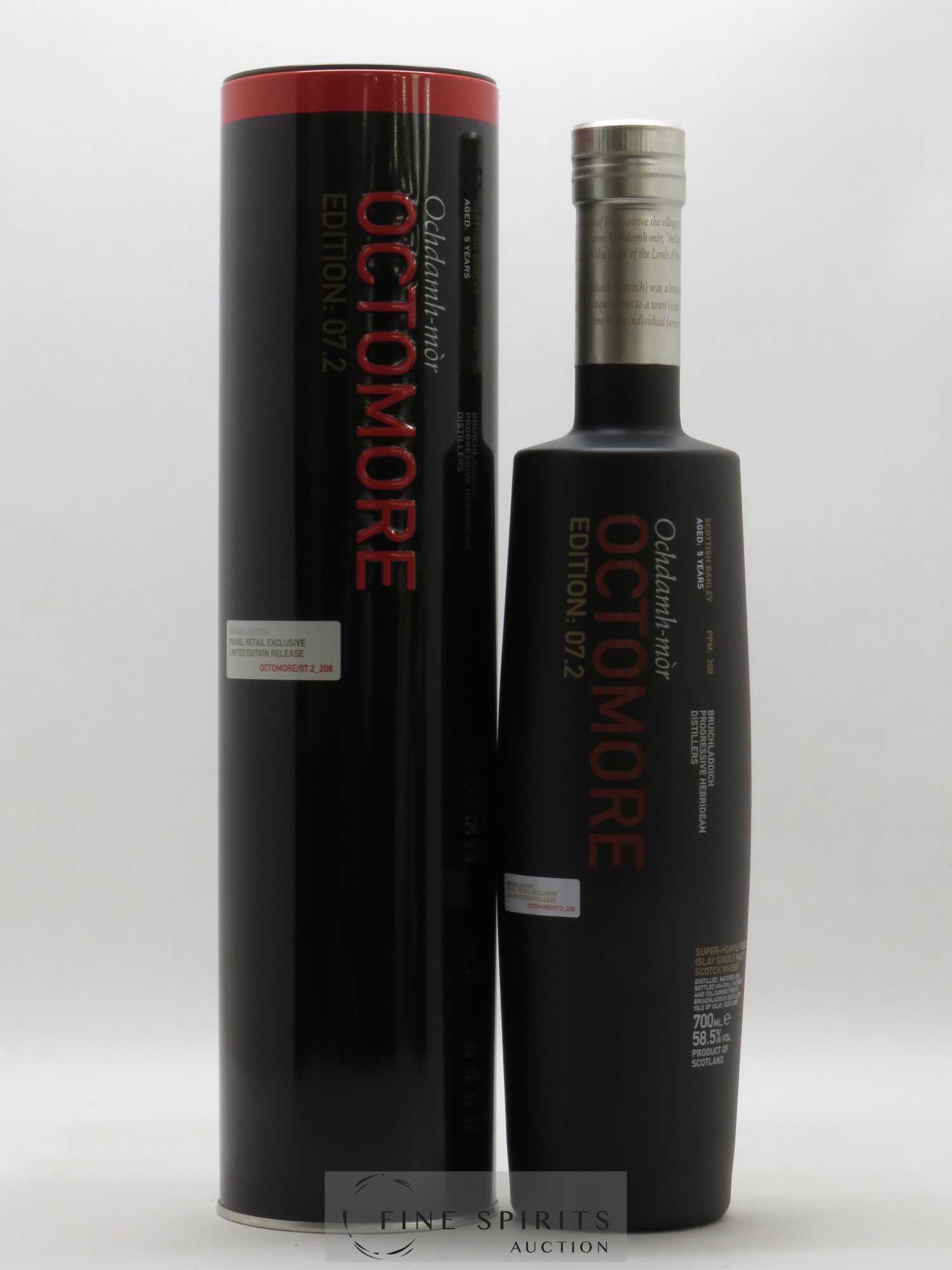 Octomore 5 years Of. Edition 07.2 Scottish Barley Limited Edition - Lot de 1 bouteille - 0