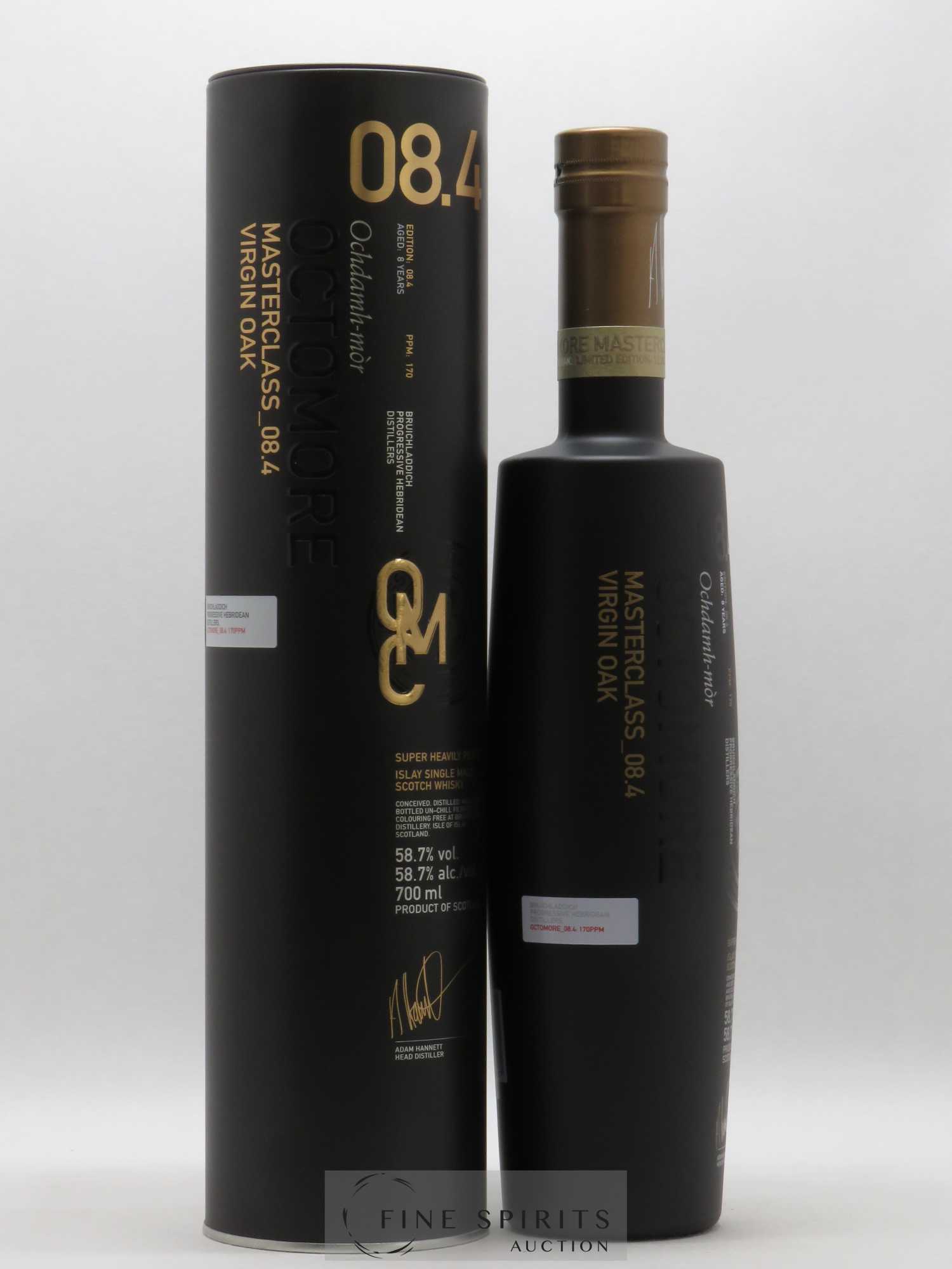 Octomore 8 years Of. Masterclass Edition 08.4 Virgin Oak - Lot of 1 bottle - 0