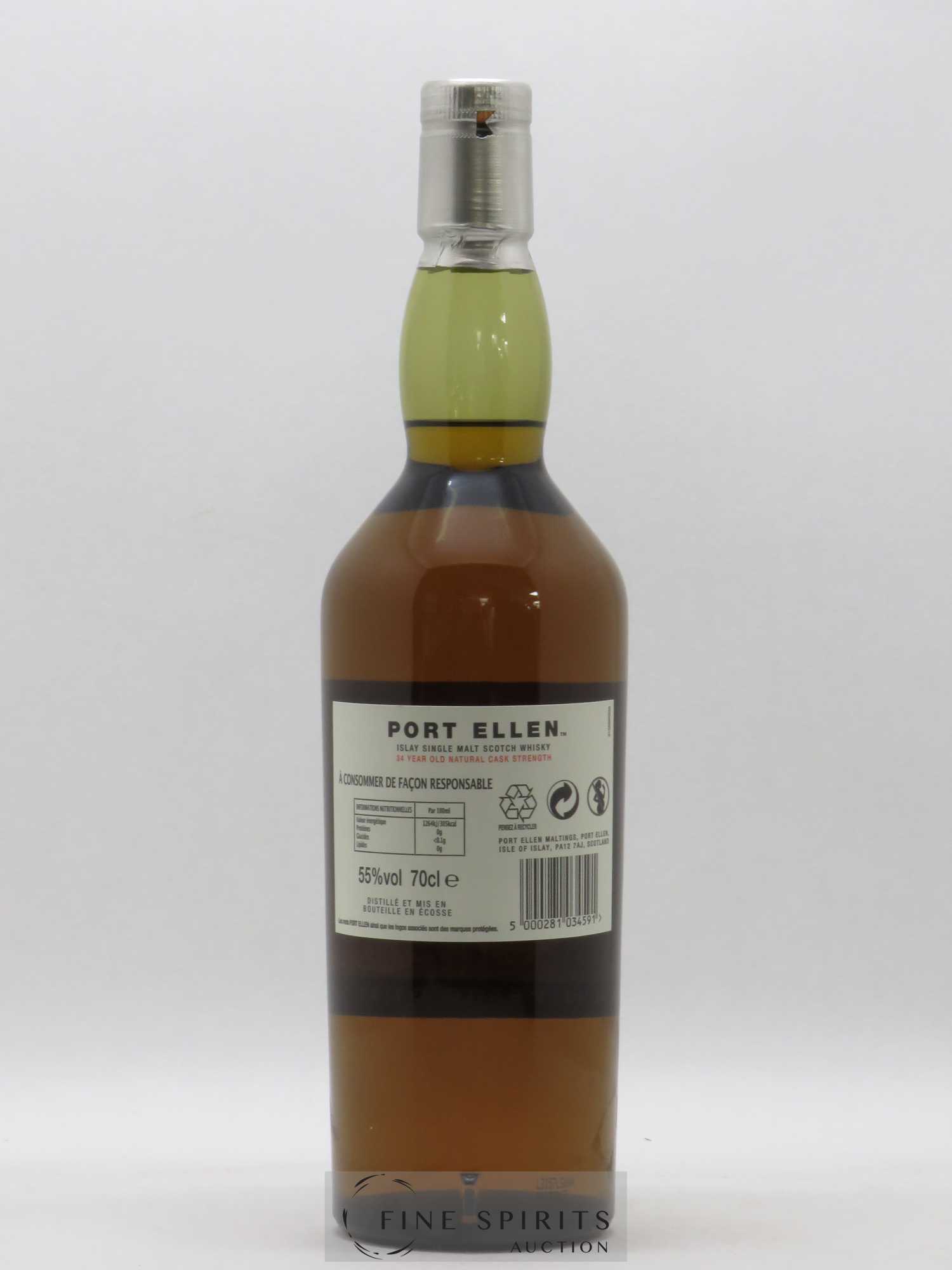 Port Ellen 34 years 1978 Of. 13th Release Natural Cask Strength - One of 2958 - bottled 2013 Limited Edition - Lot de 1 bouteille - 2