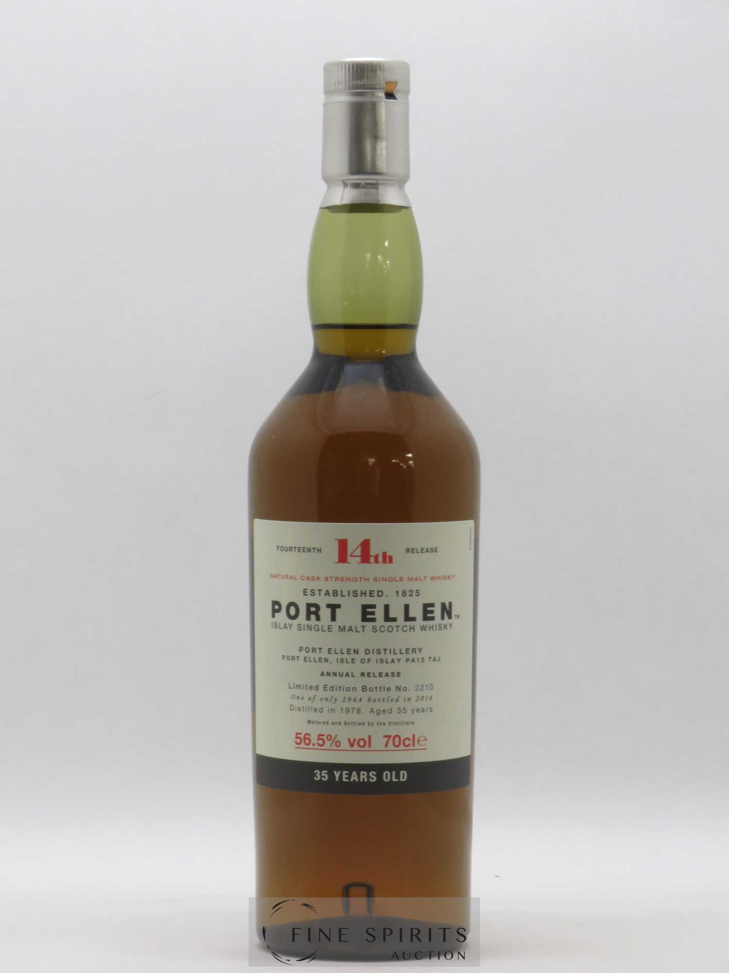Port Ellen 35 years 1978 Of. 14th Release Natural Cask Strength - One of 2964 - bottled 2014 Limited Edition - Posten von 1 Flasche - 1