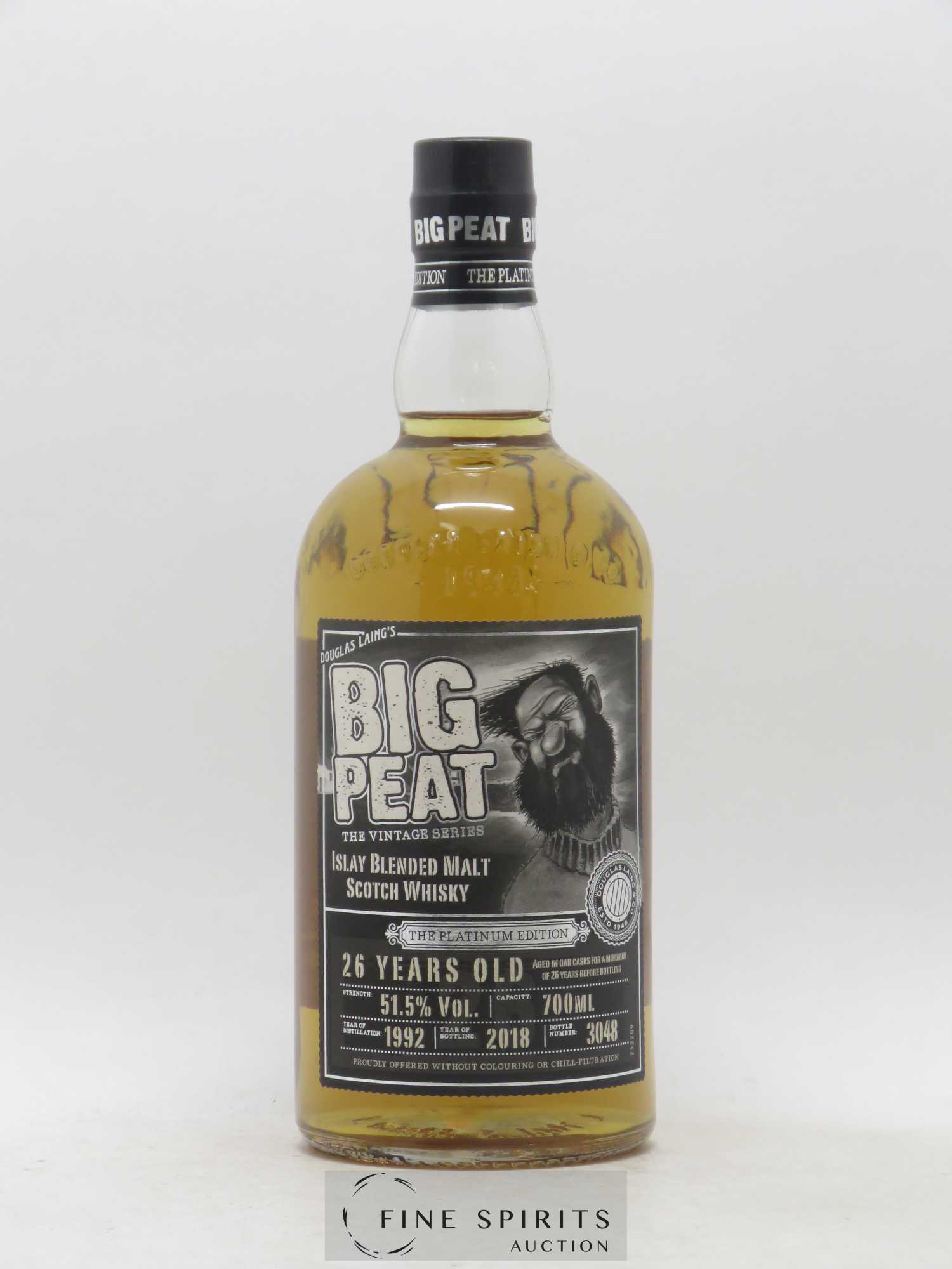 Big Peat 26 years 1992 Douglas Laing The Platinium Edition bottled 2018 The Vintage Series - Lot de 1 bouteille - 1